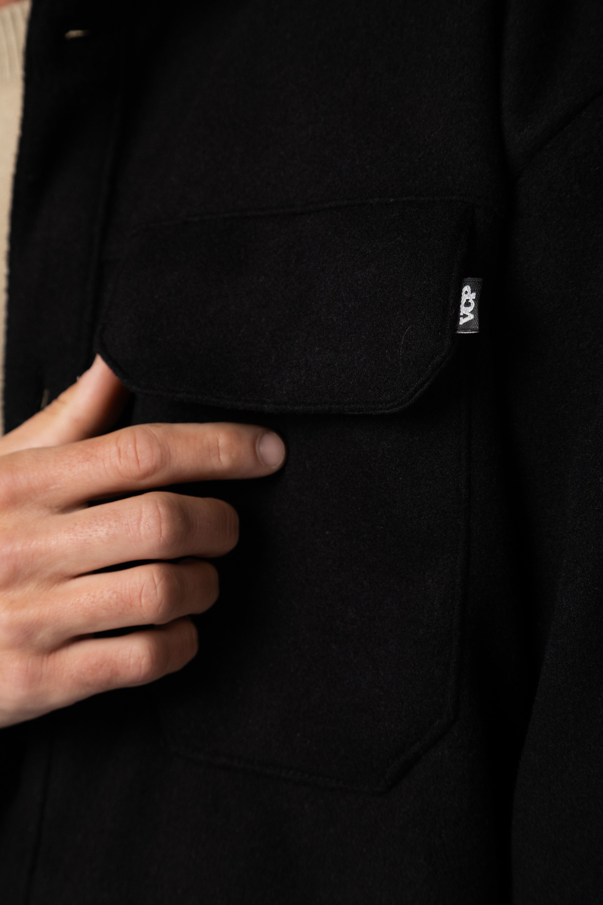 Coat Duffel Negro