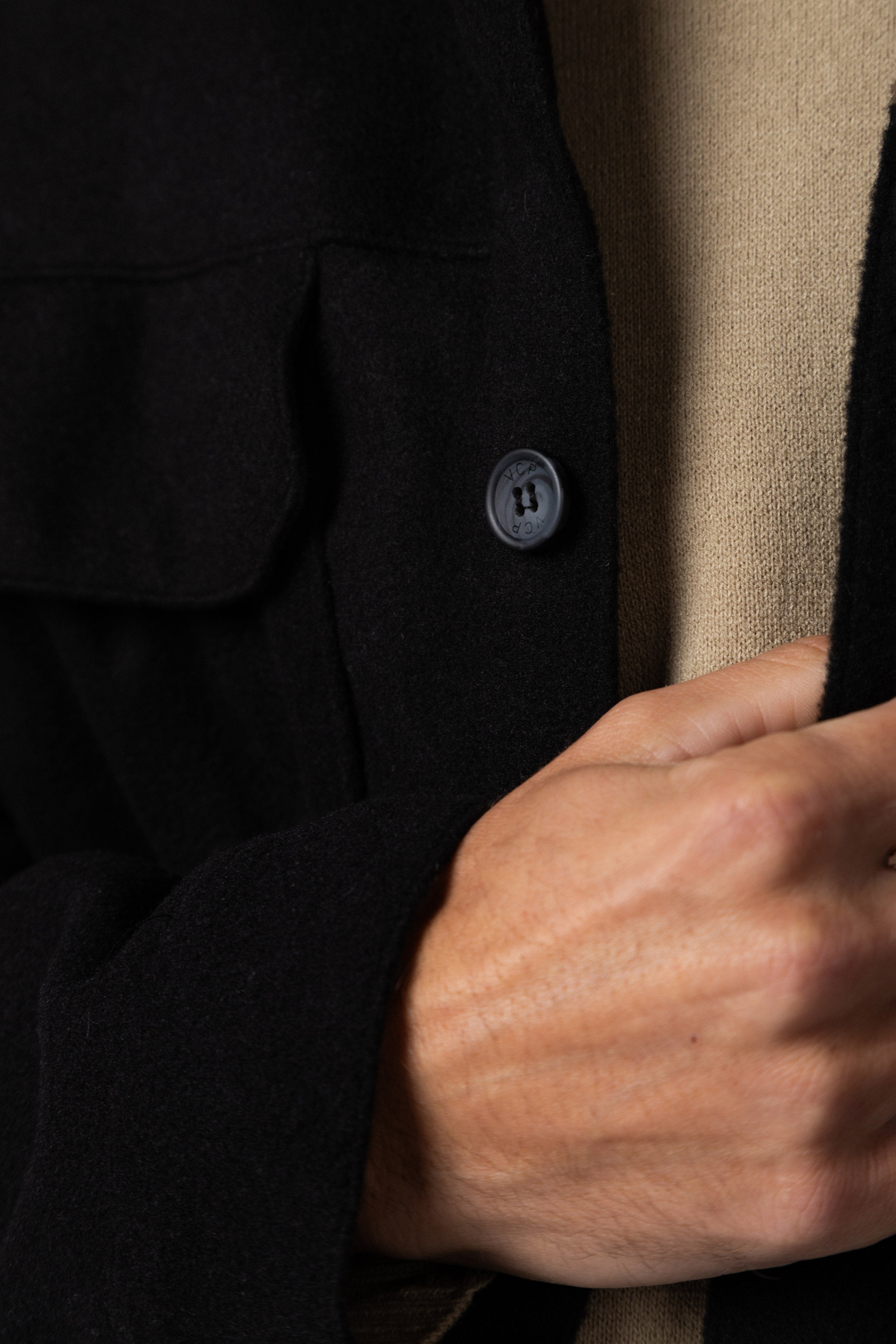 Coat Duffel Negro