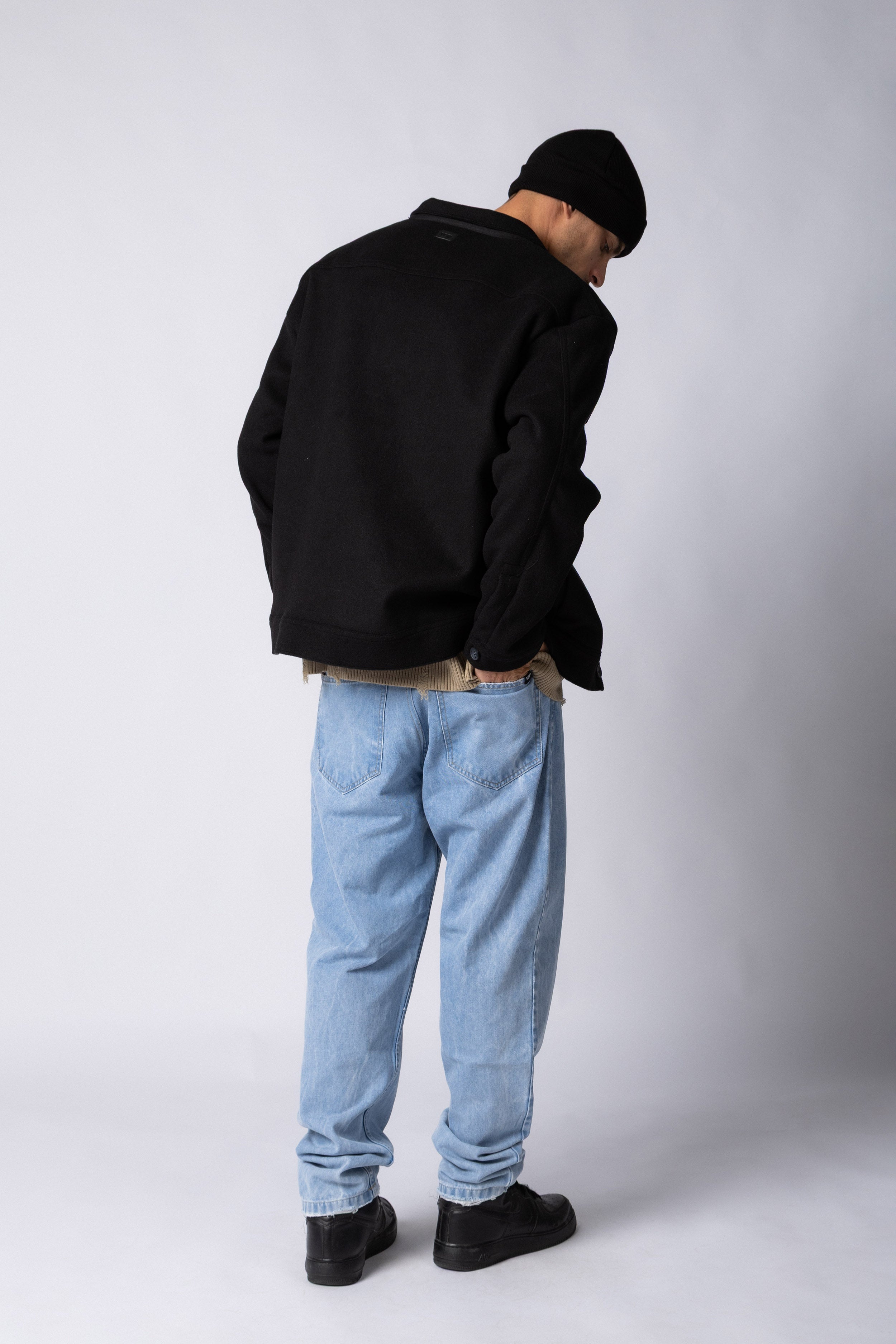 Coat Duffel Negro