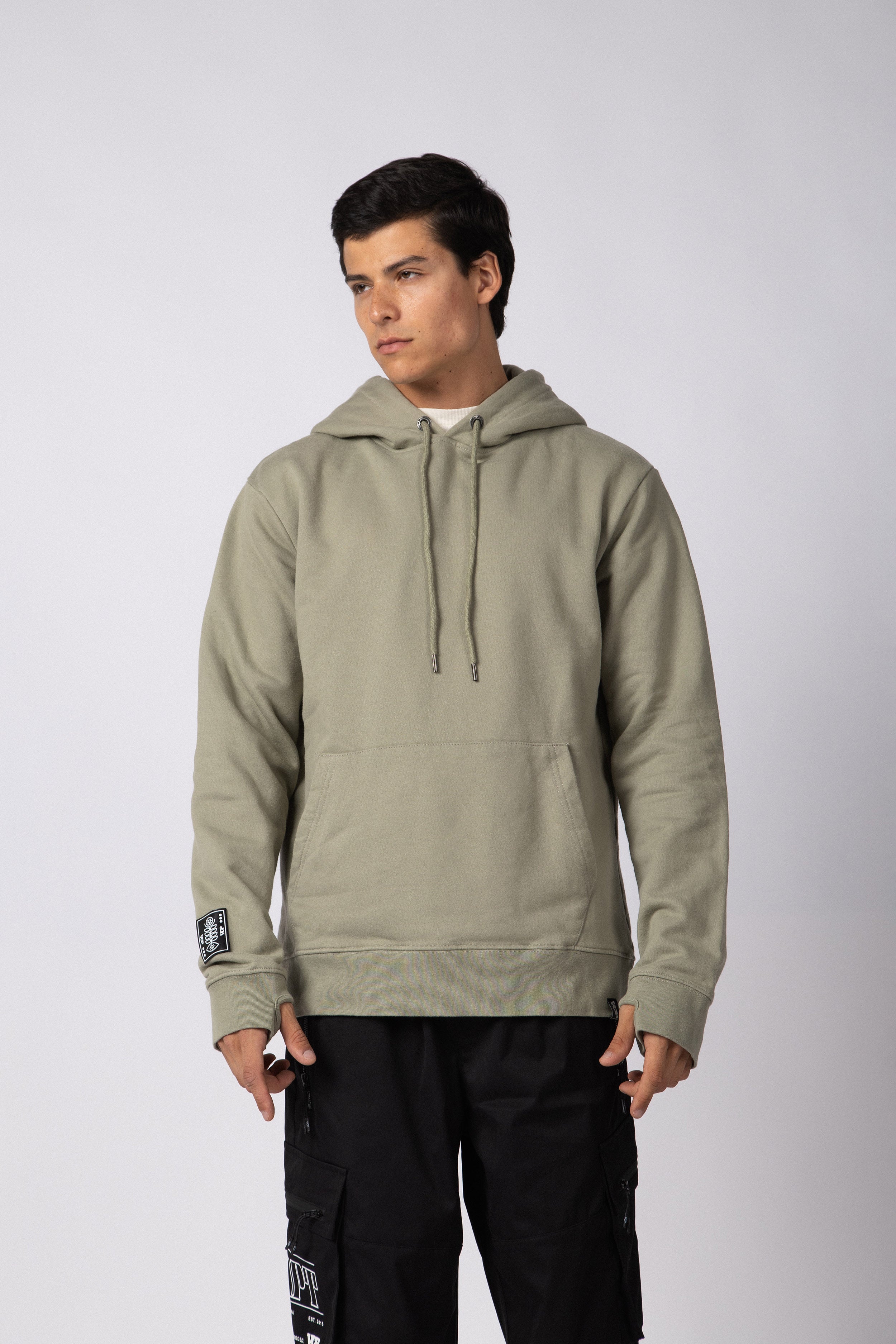 Buzo Canguro Dew Oliva