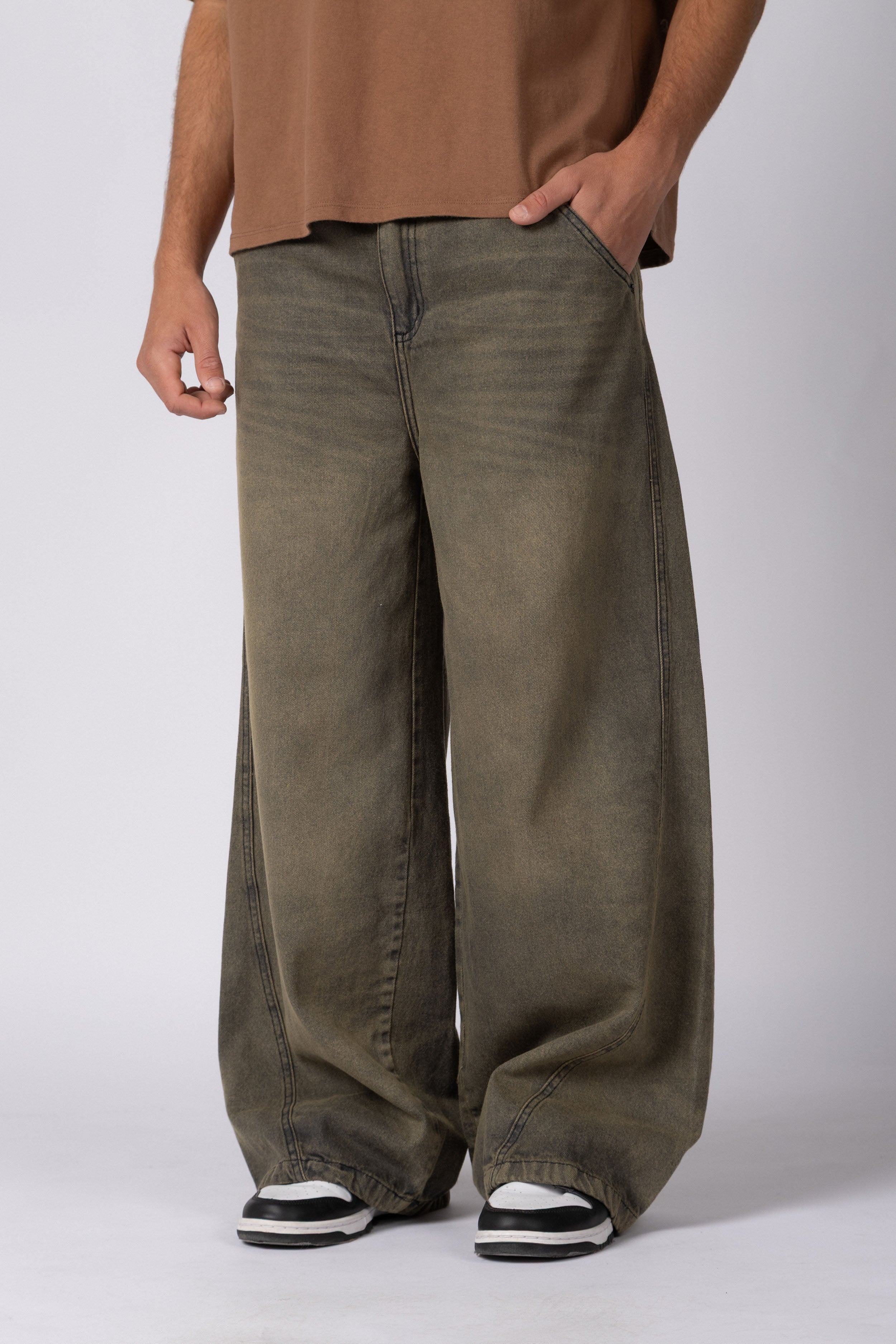 Jean Baggy Tronk Oxid Black