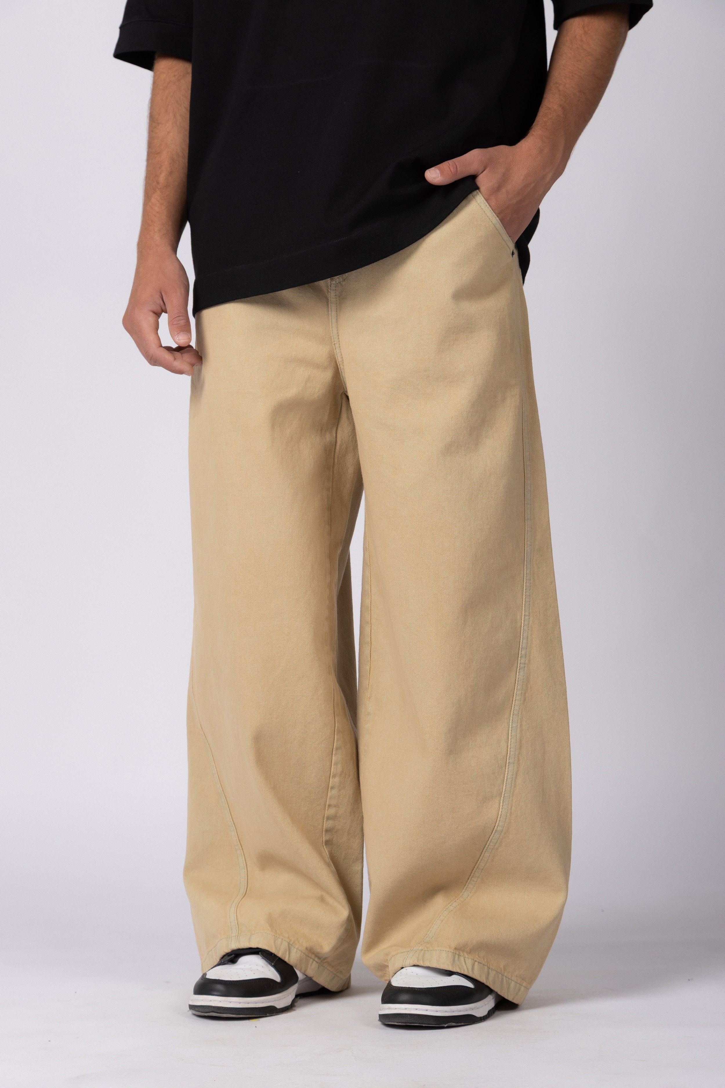 Jean Baggy Tronk Oxid Blue