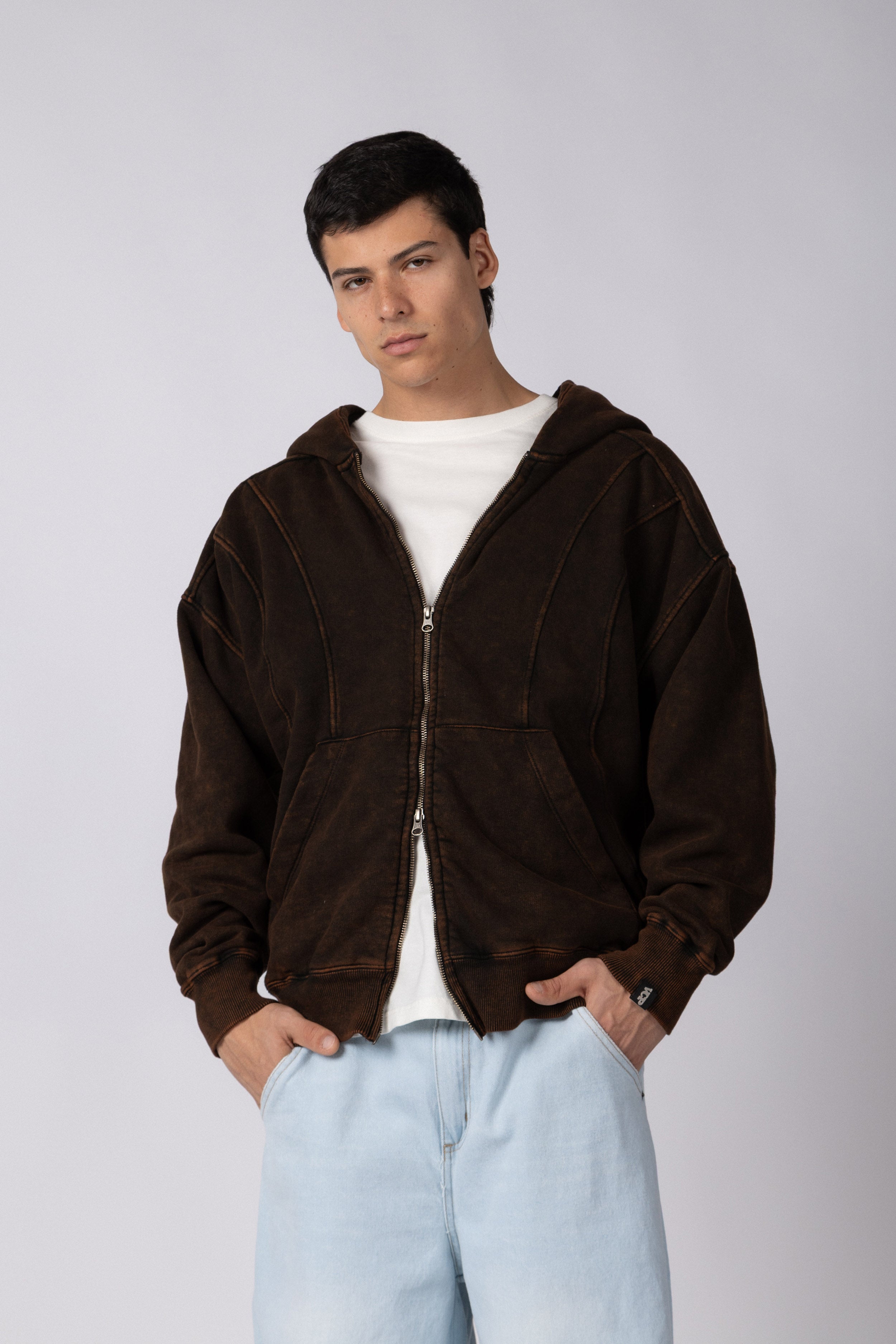 Campera Over Curv Oxido