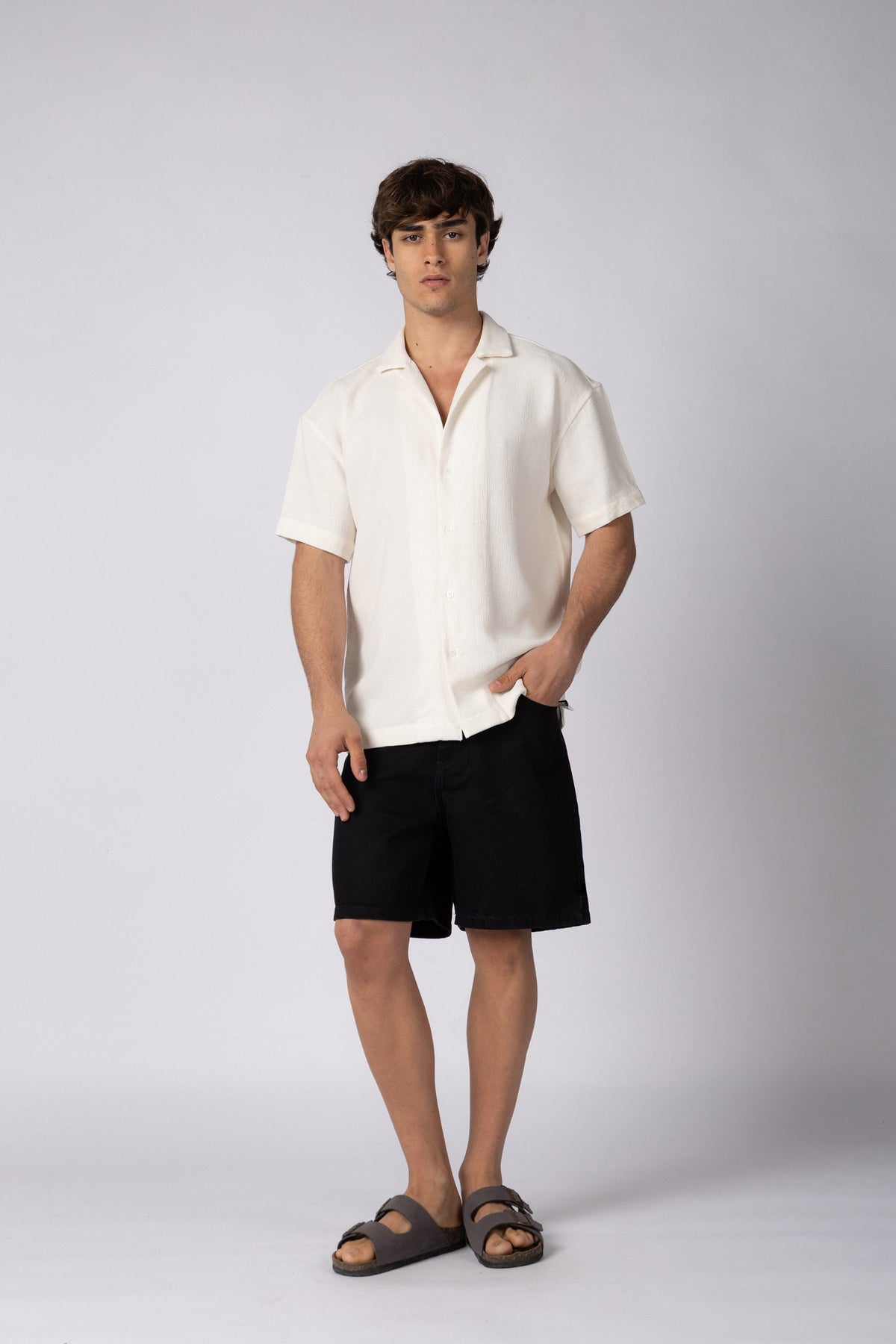 Camisa Manga Corta Lino Gig Pause