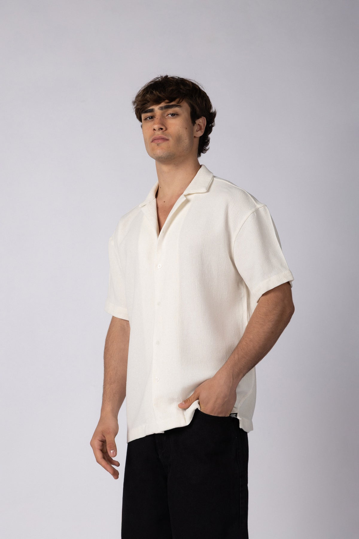 Camisa Manga Corta Lino Gig Pause