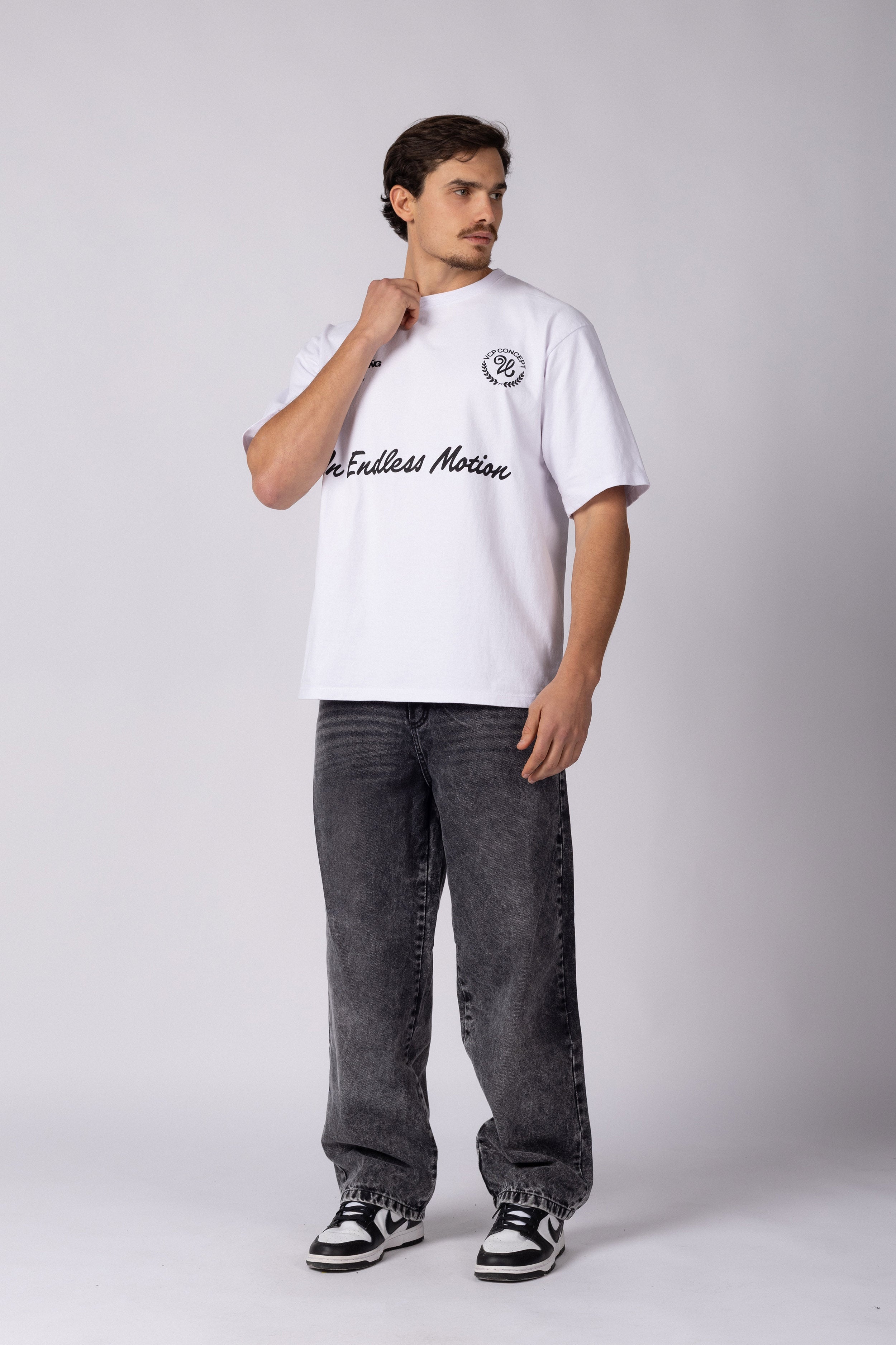 Remera Over Rhy Prisma Blanca