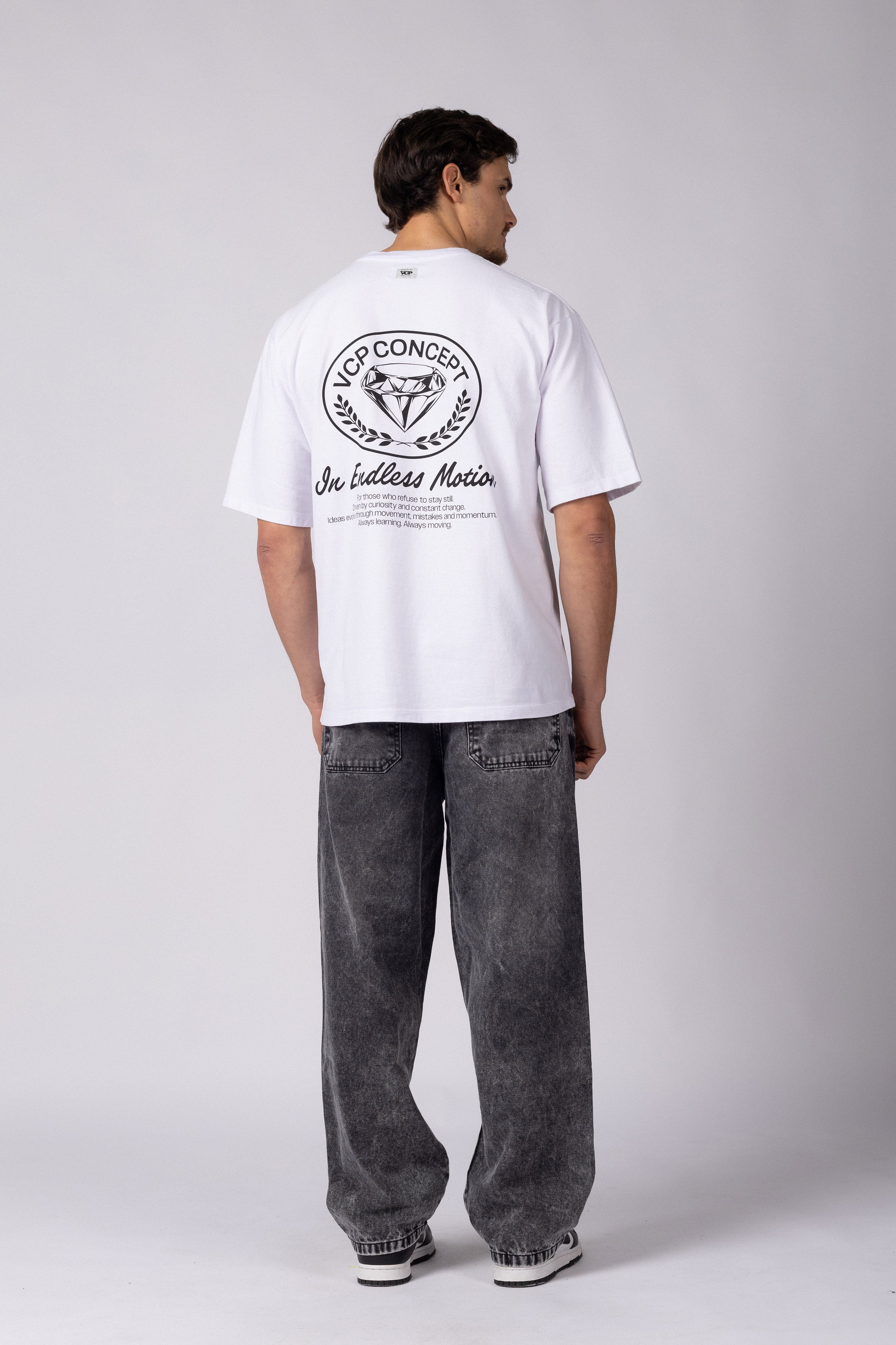 Remera Over Rhy Prisma Blanca
