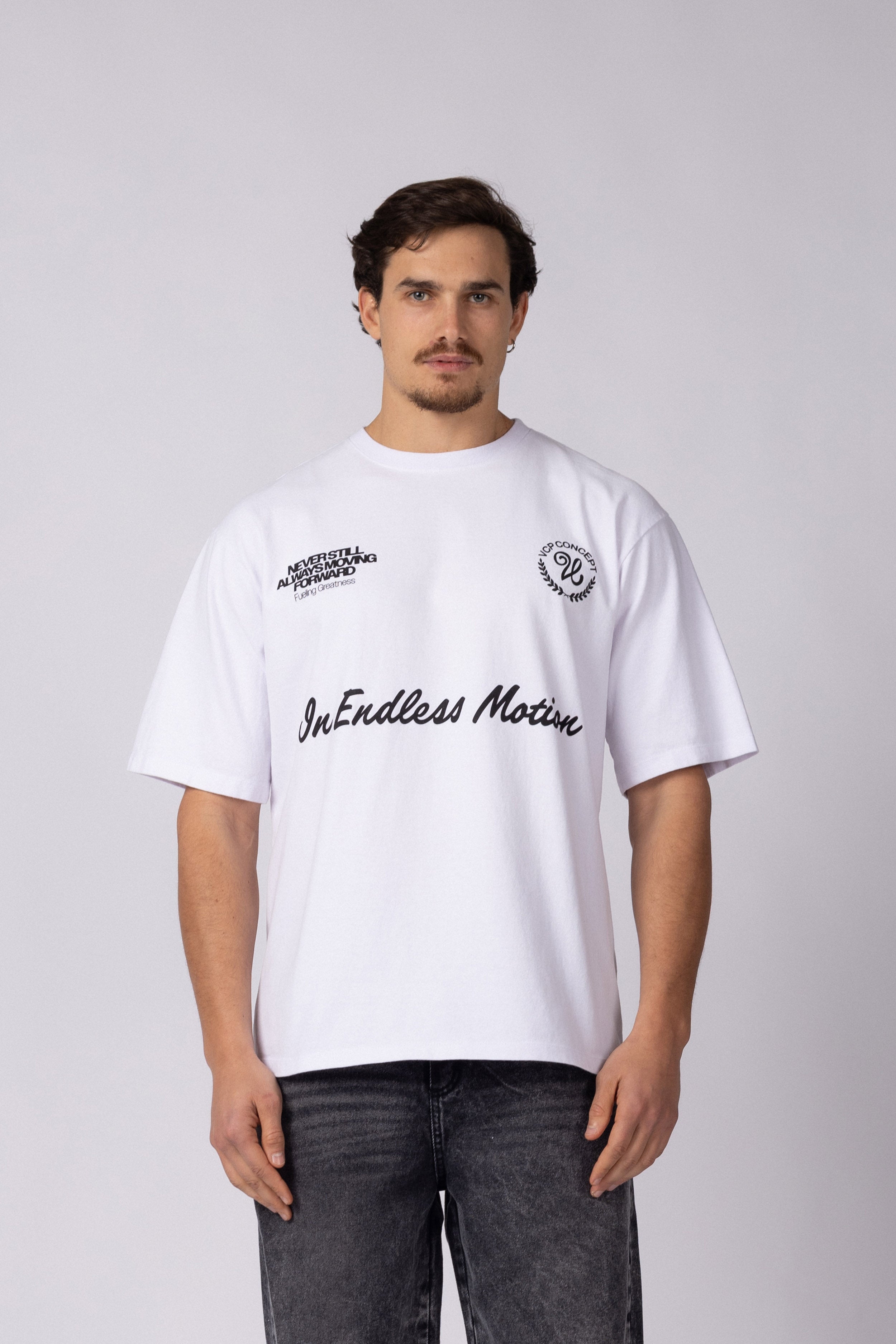 Remera Over Rhy Prisma Blanca