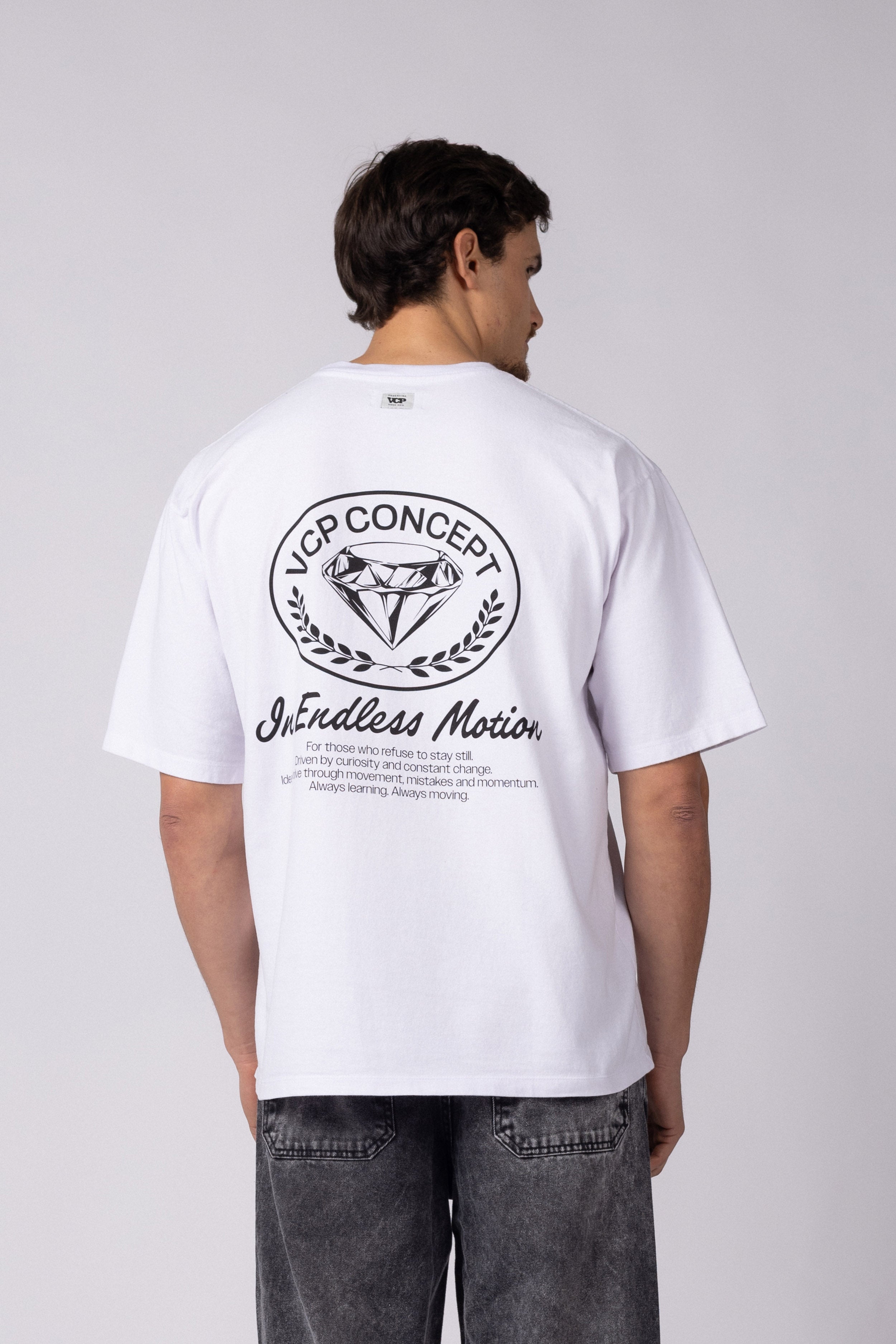 Remera Over Rhy Prisma Blanca