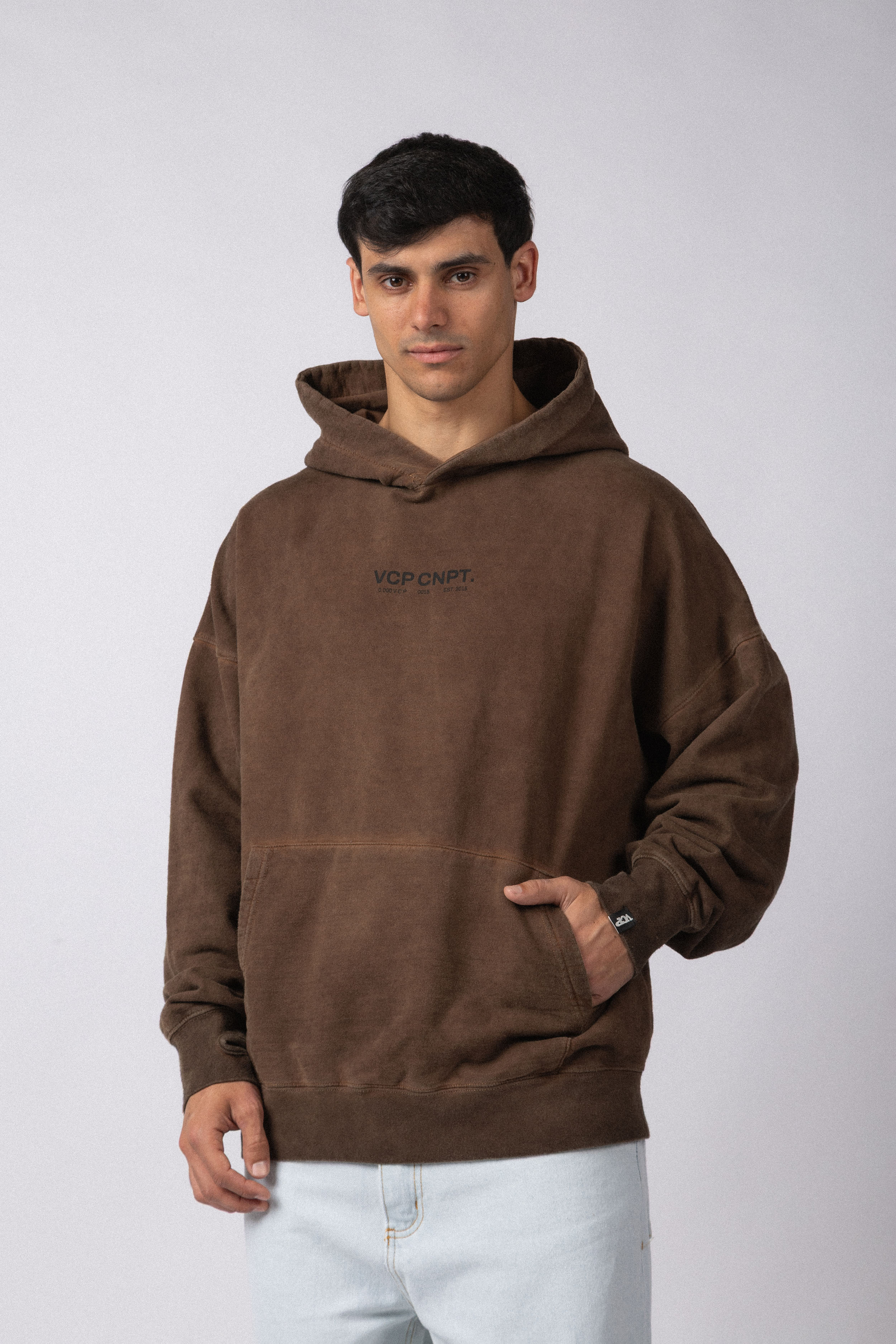 Buzo Canguro Over Jax QLTY Choco