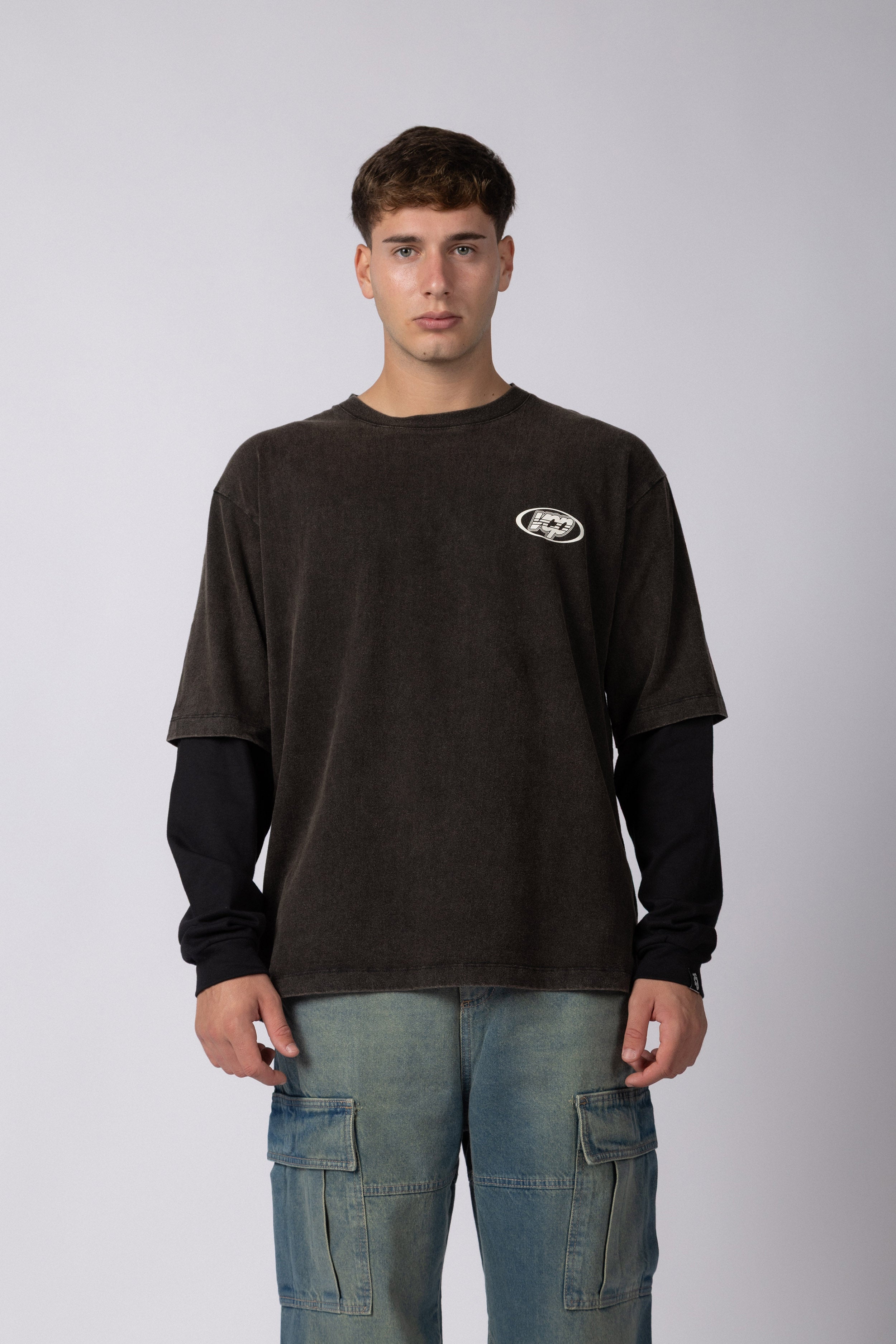 Remera Manga Larga SAV Quarter Negra