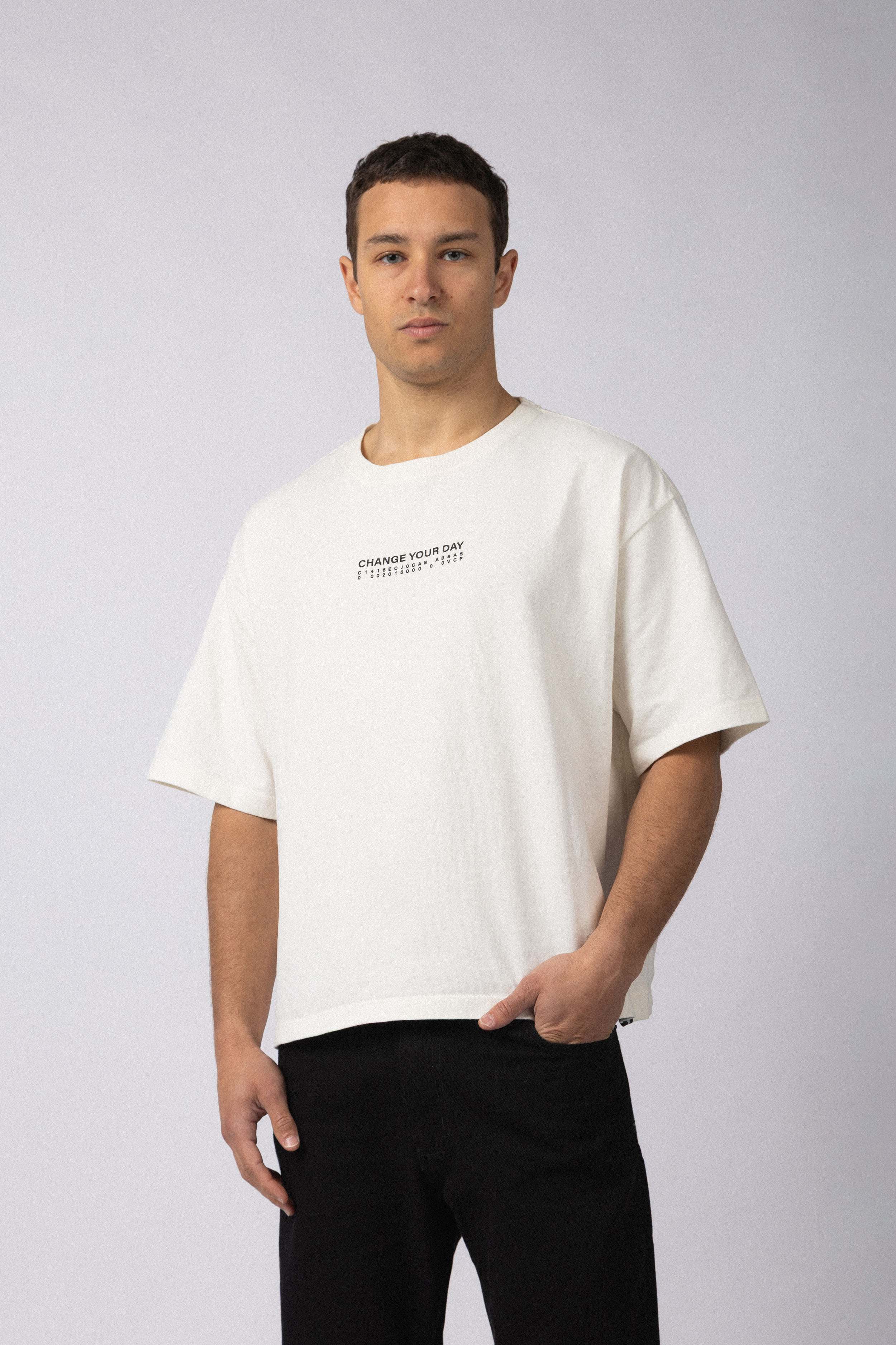 Remera Boxy Change Crudo