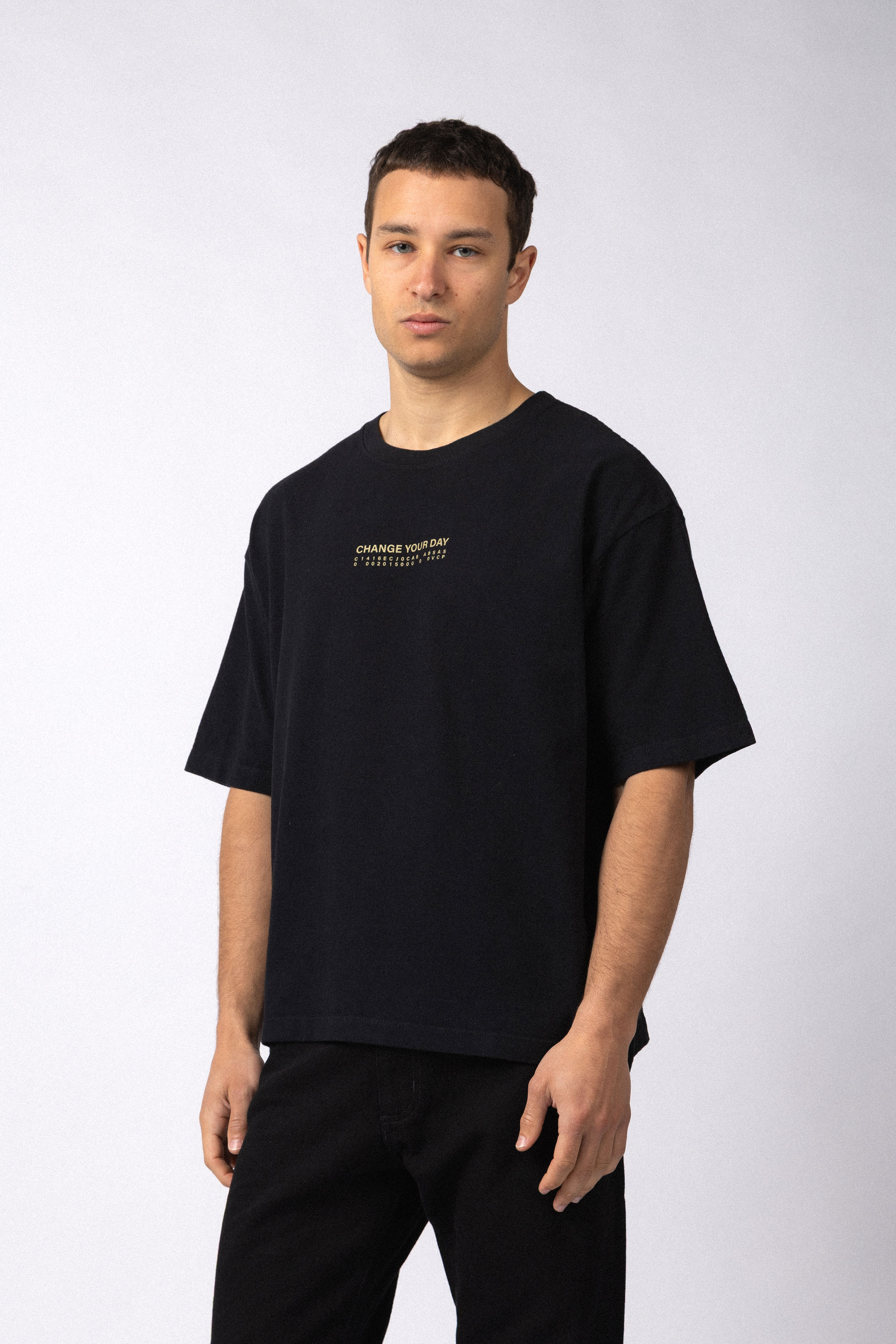 Remera Boxy Change Negra