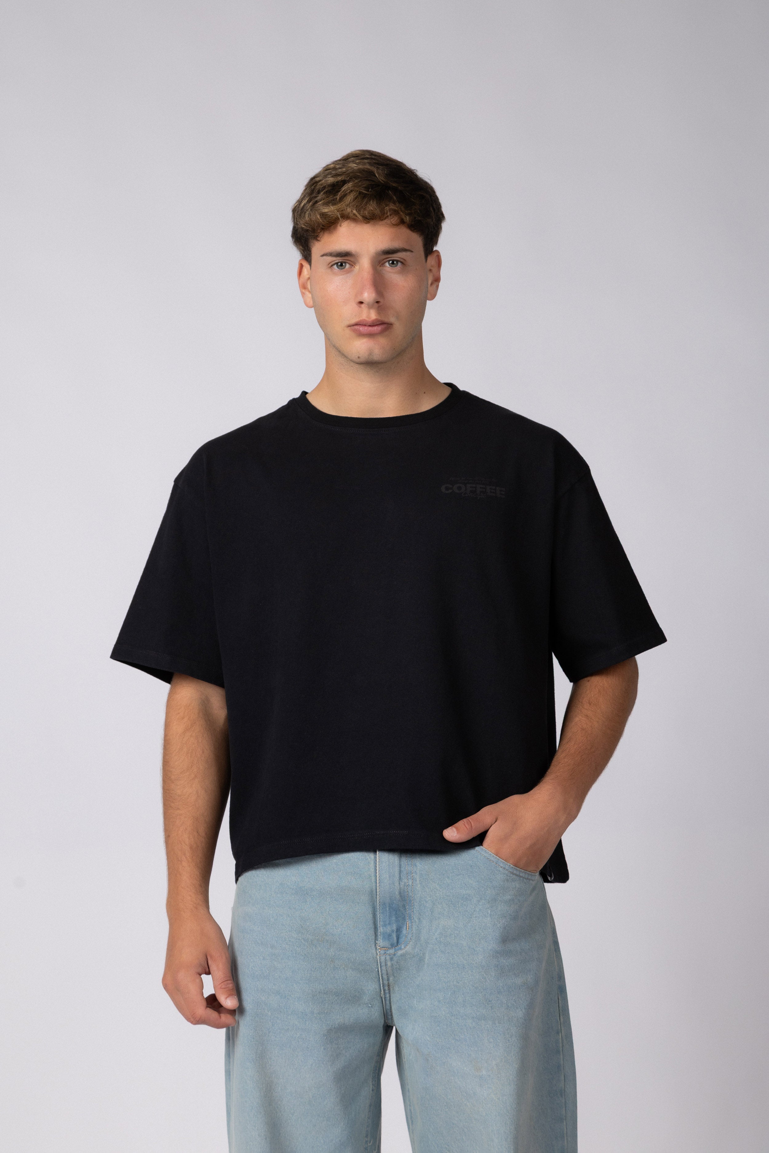 Remera Boxy ZX Mellow Negra