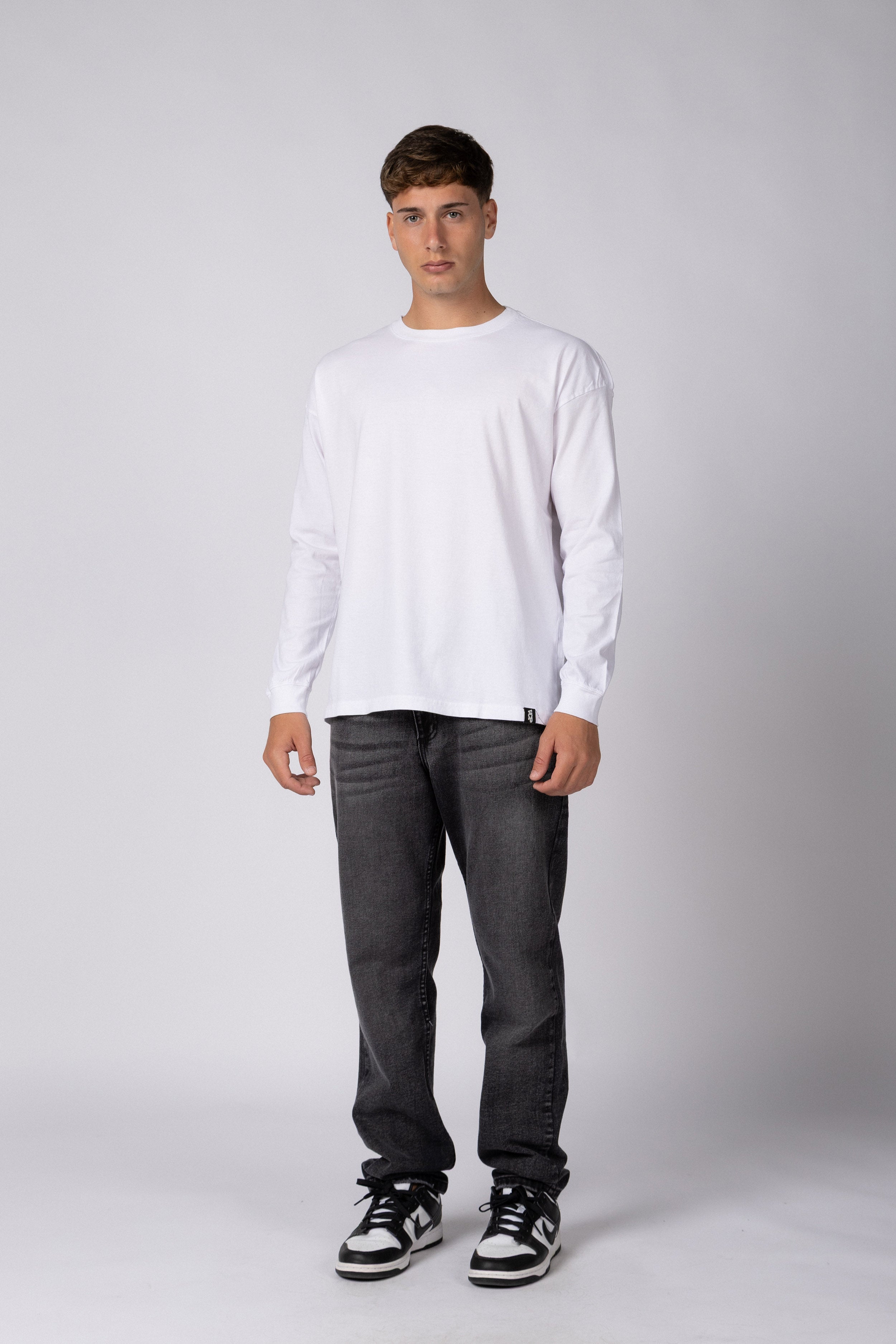 Remera Manga Larga Adam Blanca