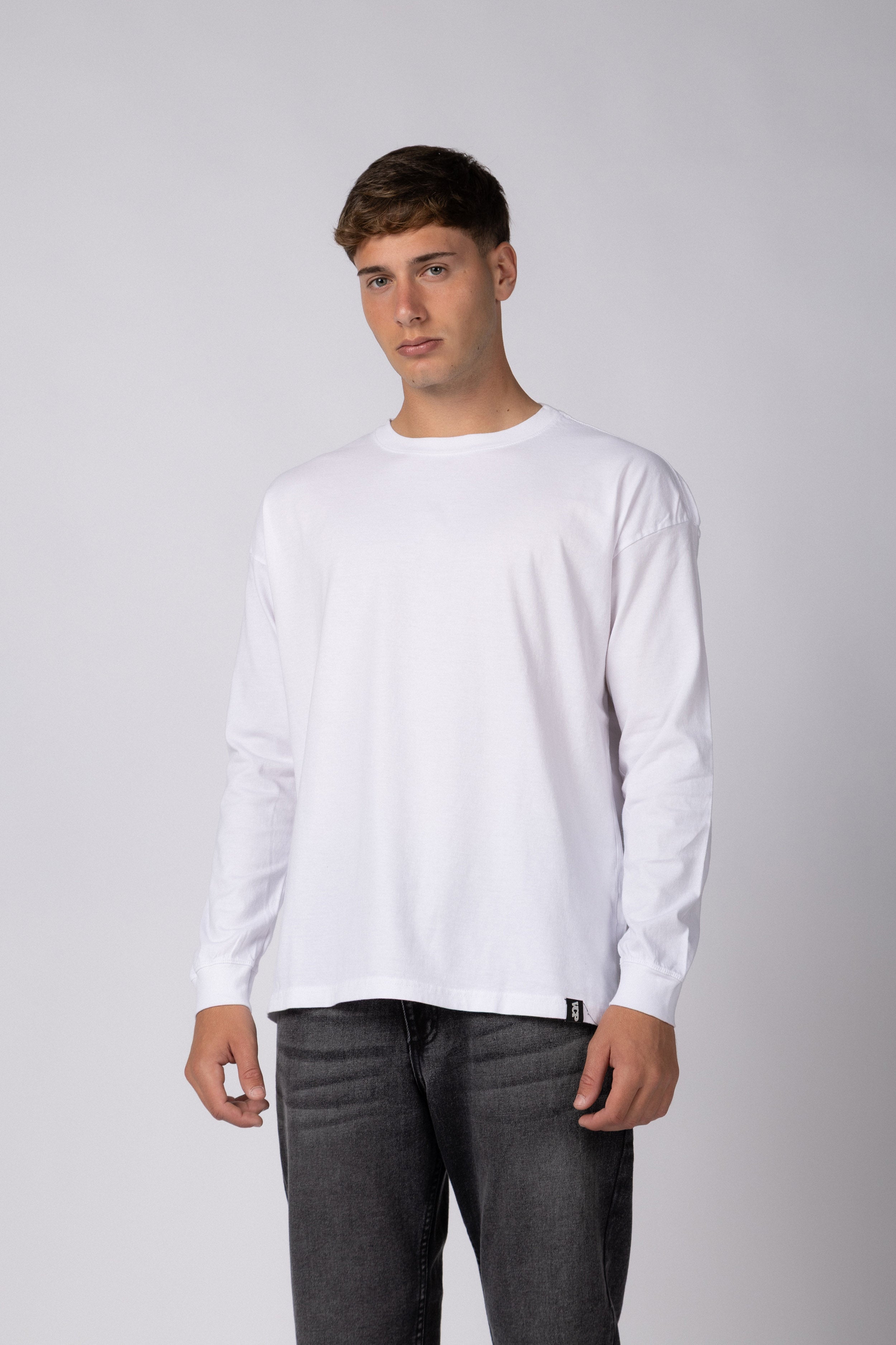 Remera Manga Larga Adam Blanca