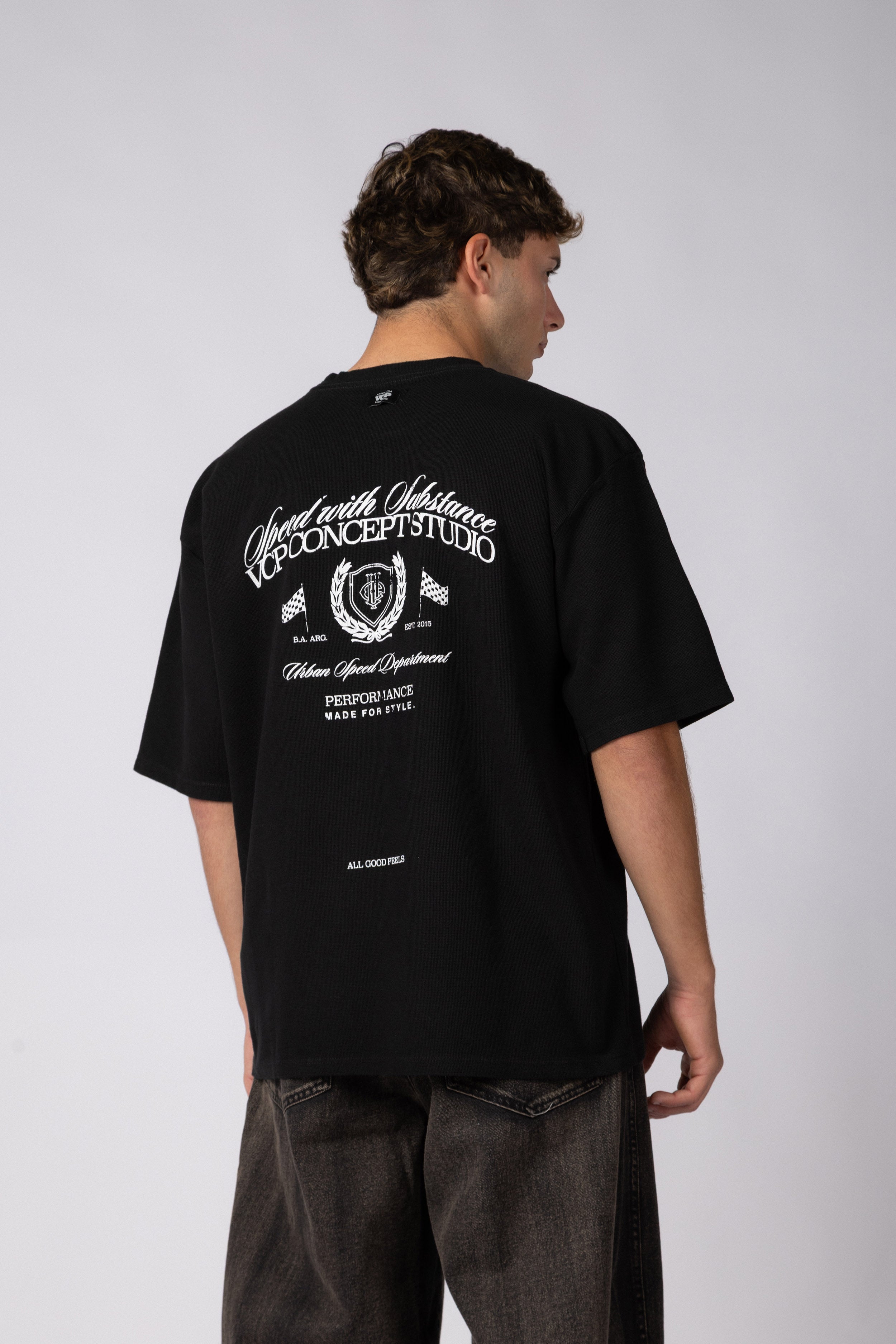 Remera Over Molt Speed Negro