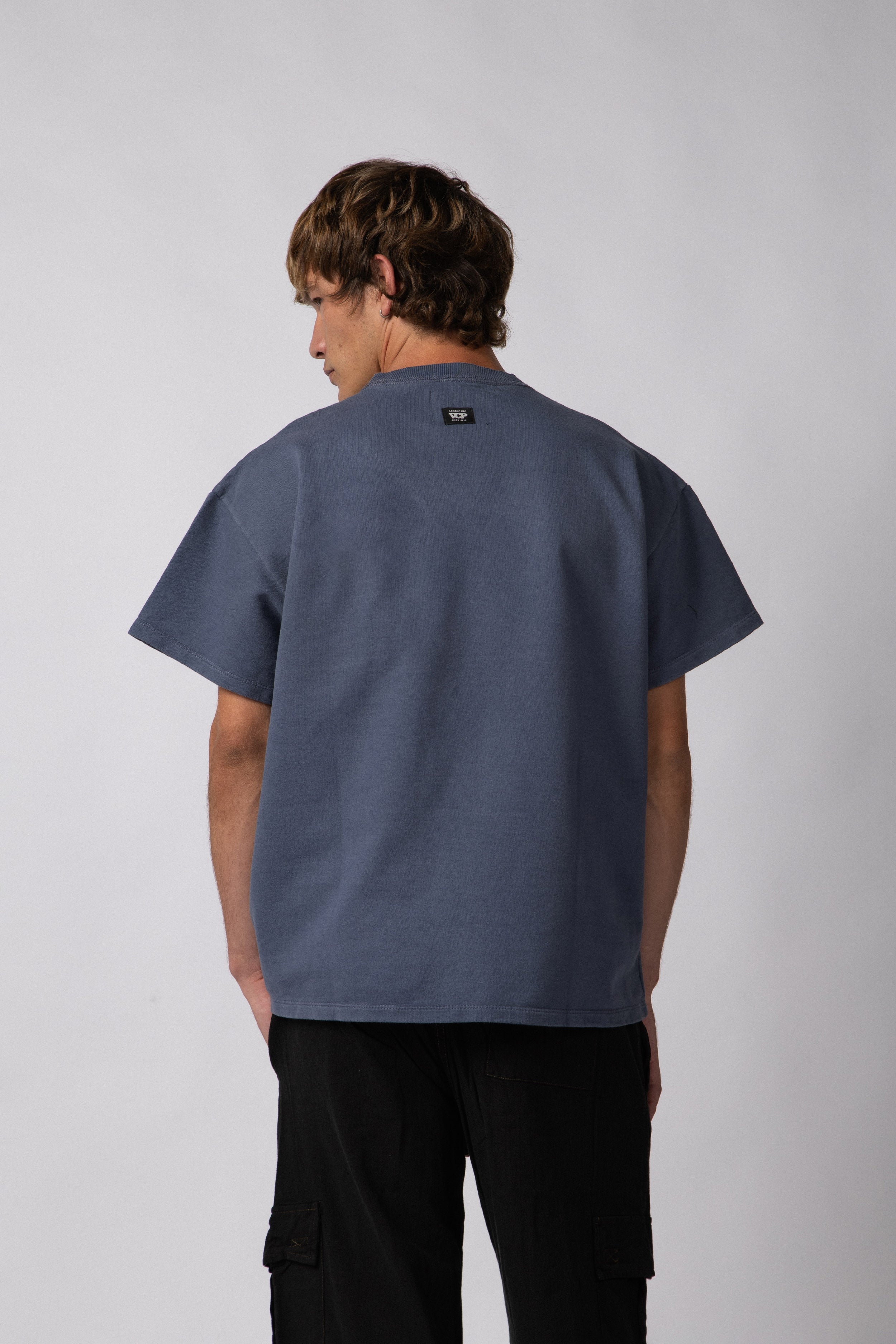Remera Rustico Over Glow Navy