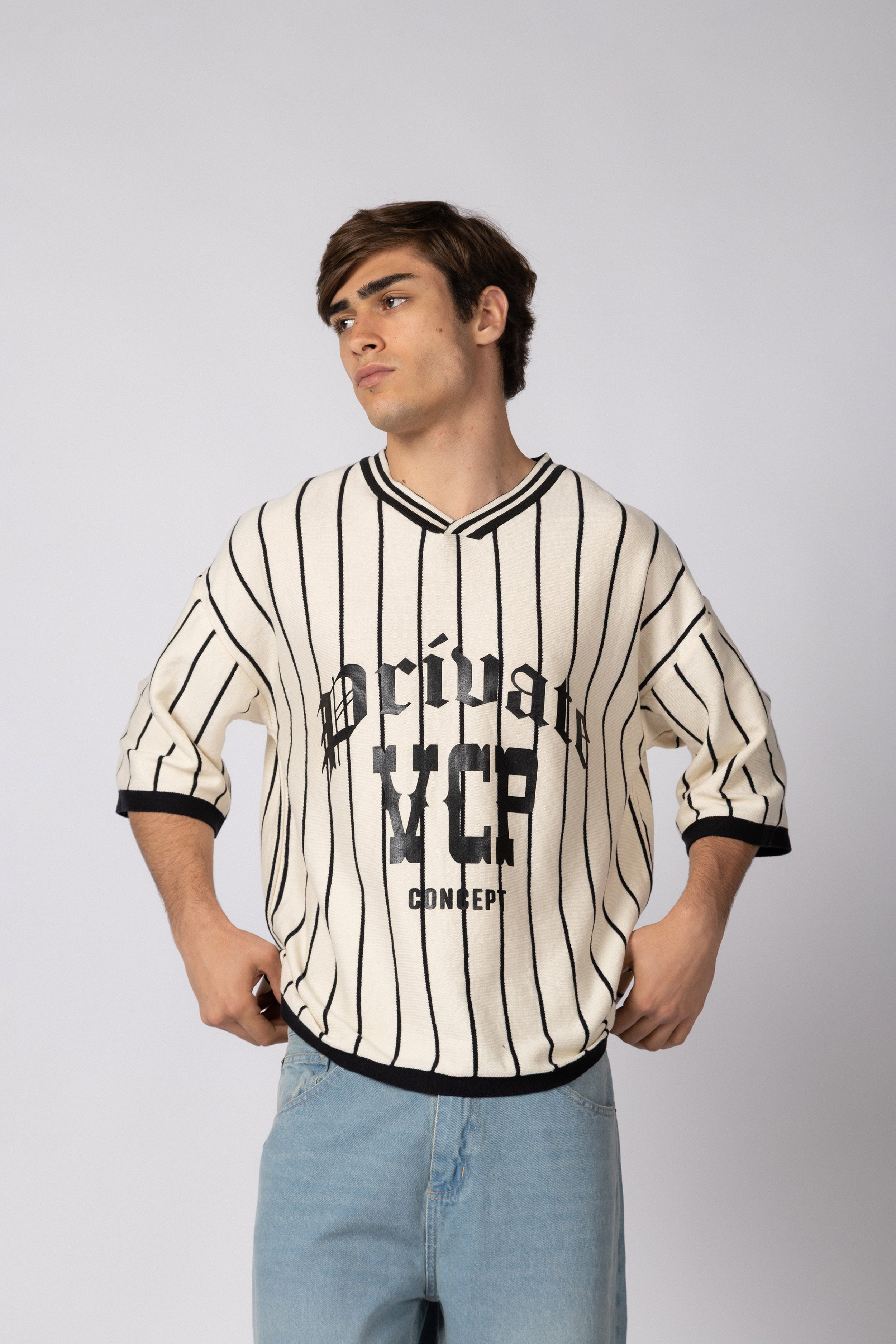 Remera Tejida Private Crudo
