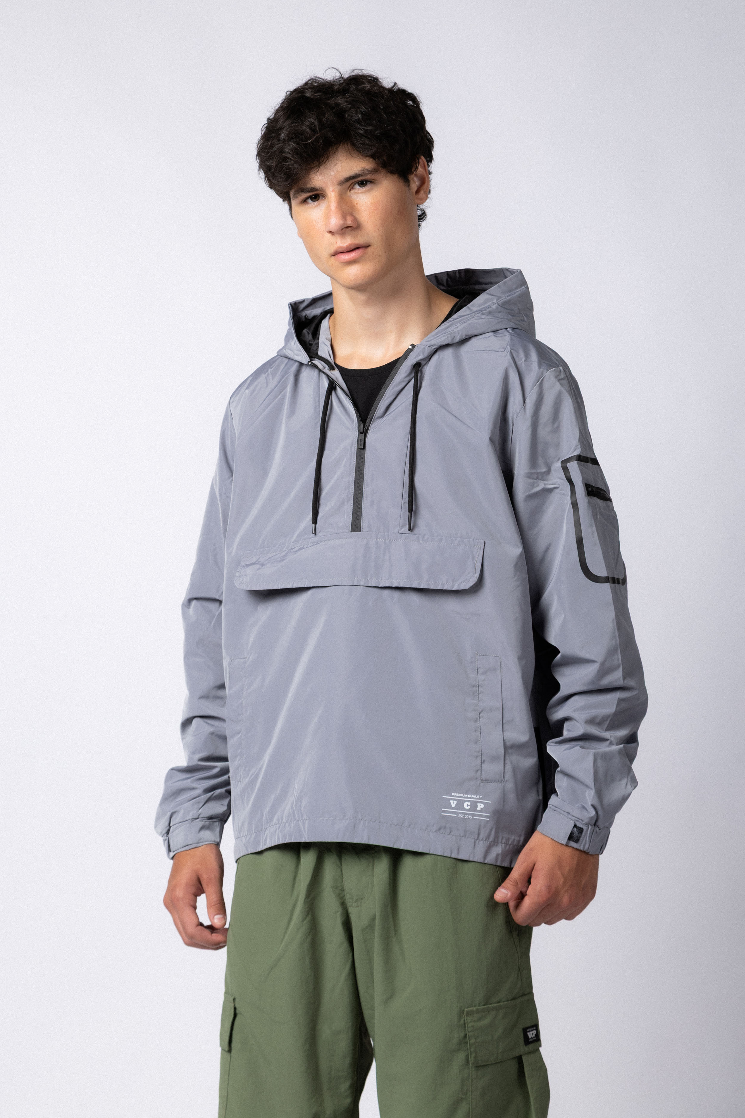 Rompevientos Anorak Crosby Grey