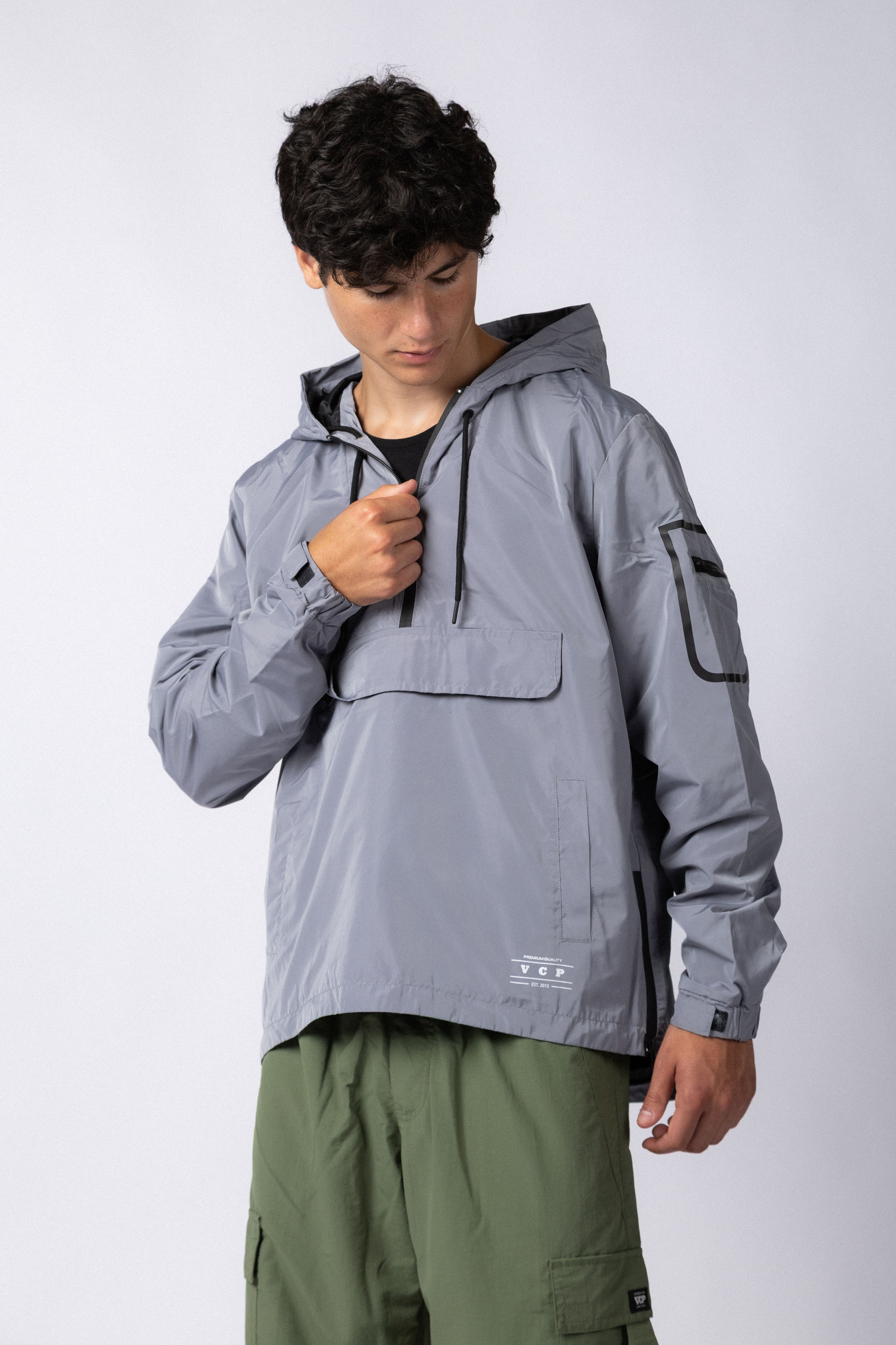 Rompevientos Anorak Crosby Grey