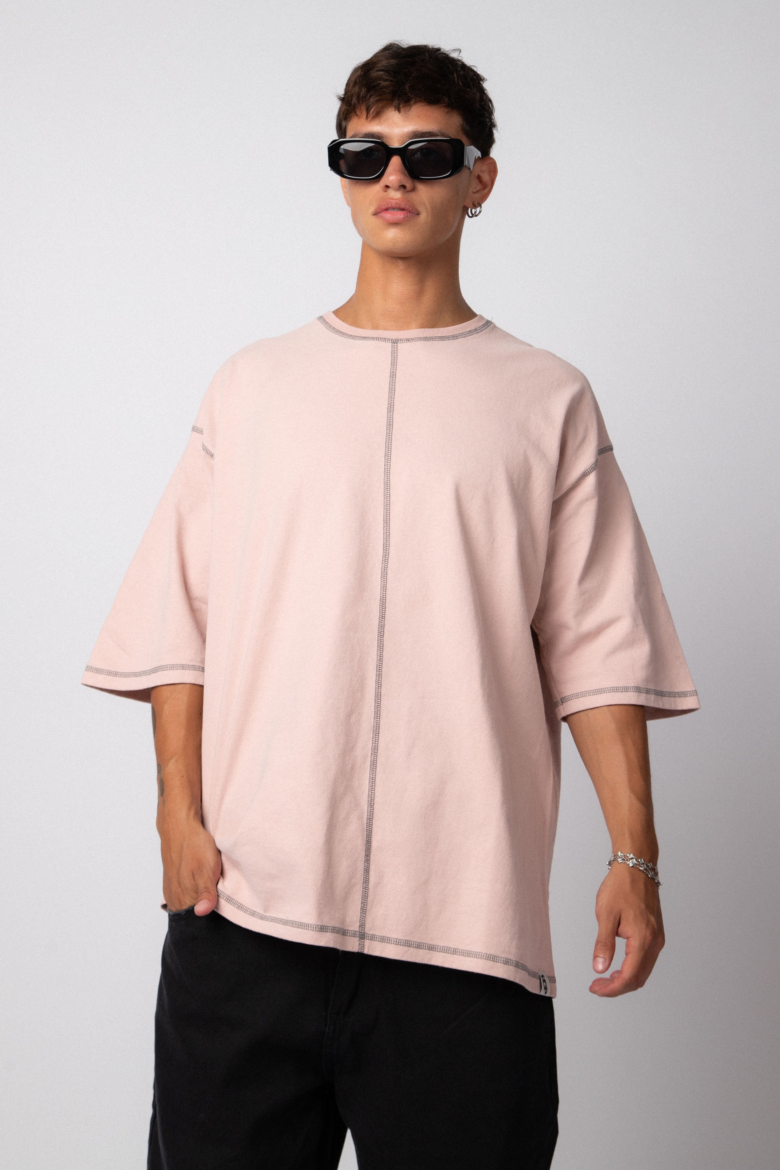 Remera Over-Size Riley Rosa