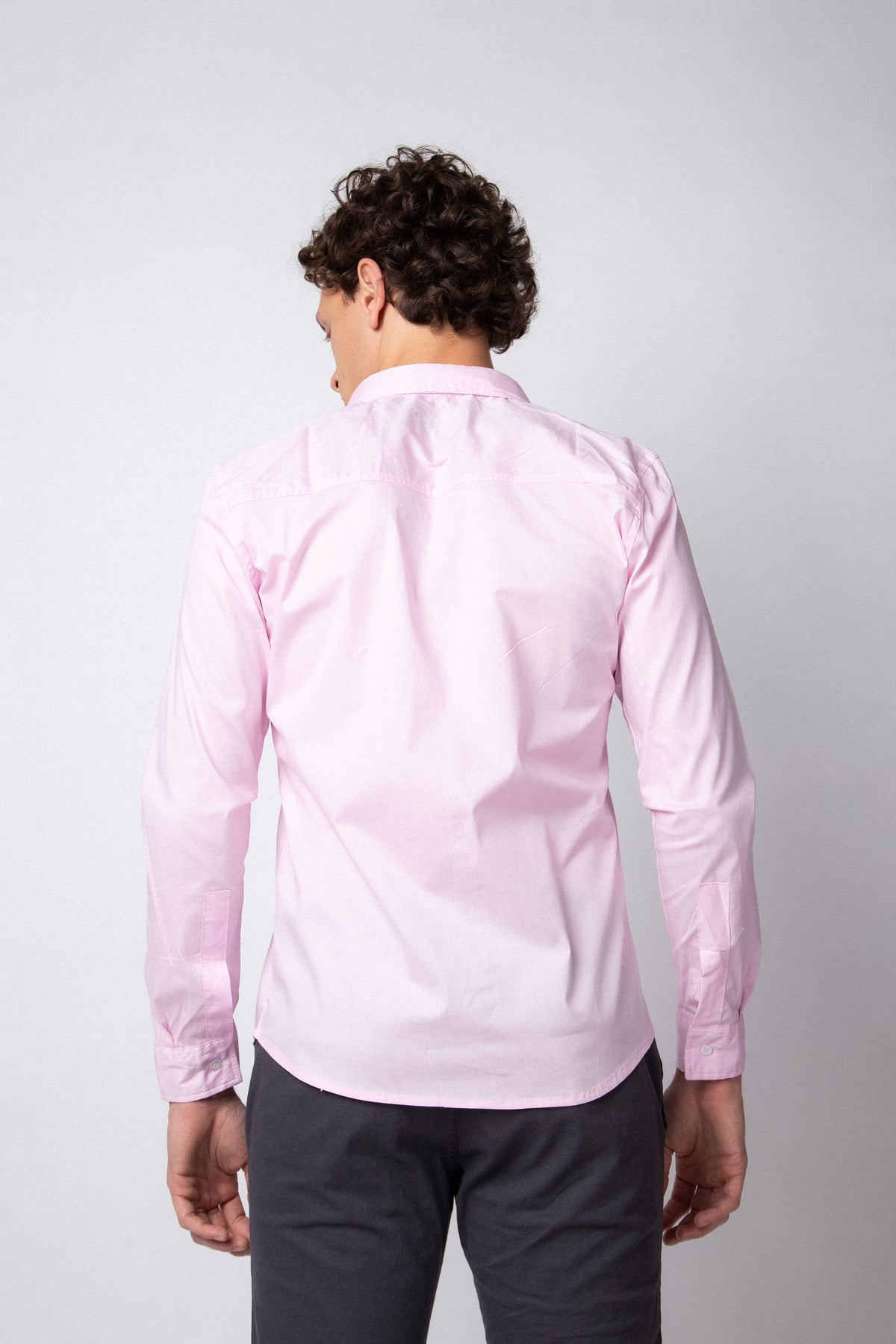 Camisa Manga Larga Base Rosa