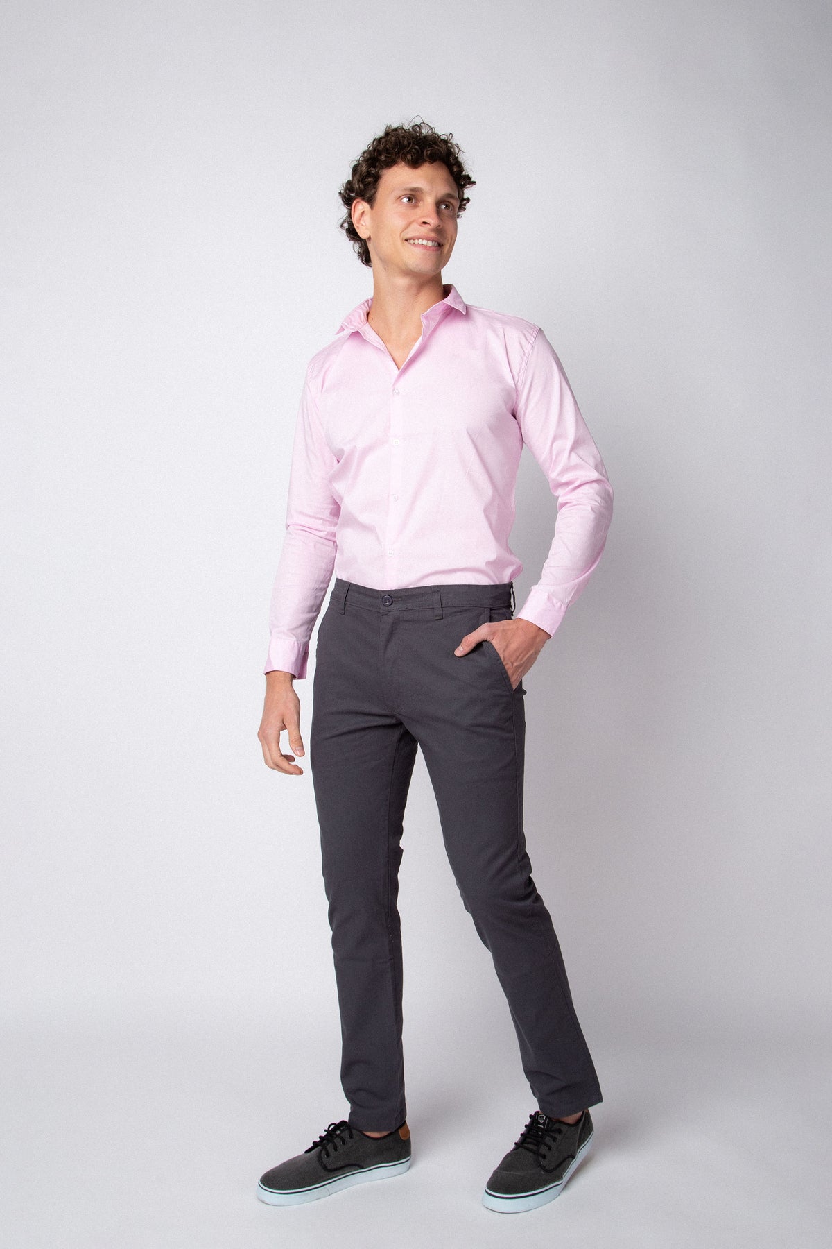Camisa Manga Larga Base Rosa