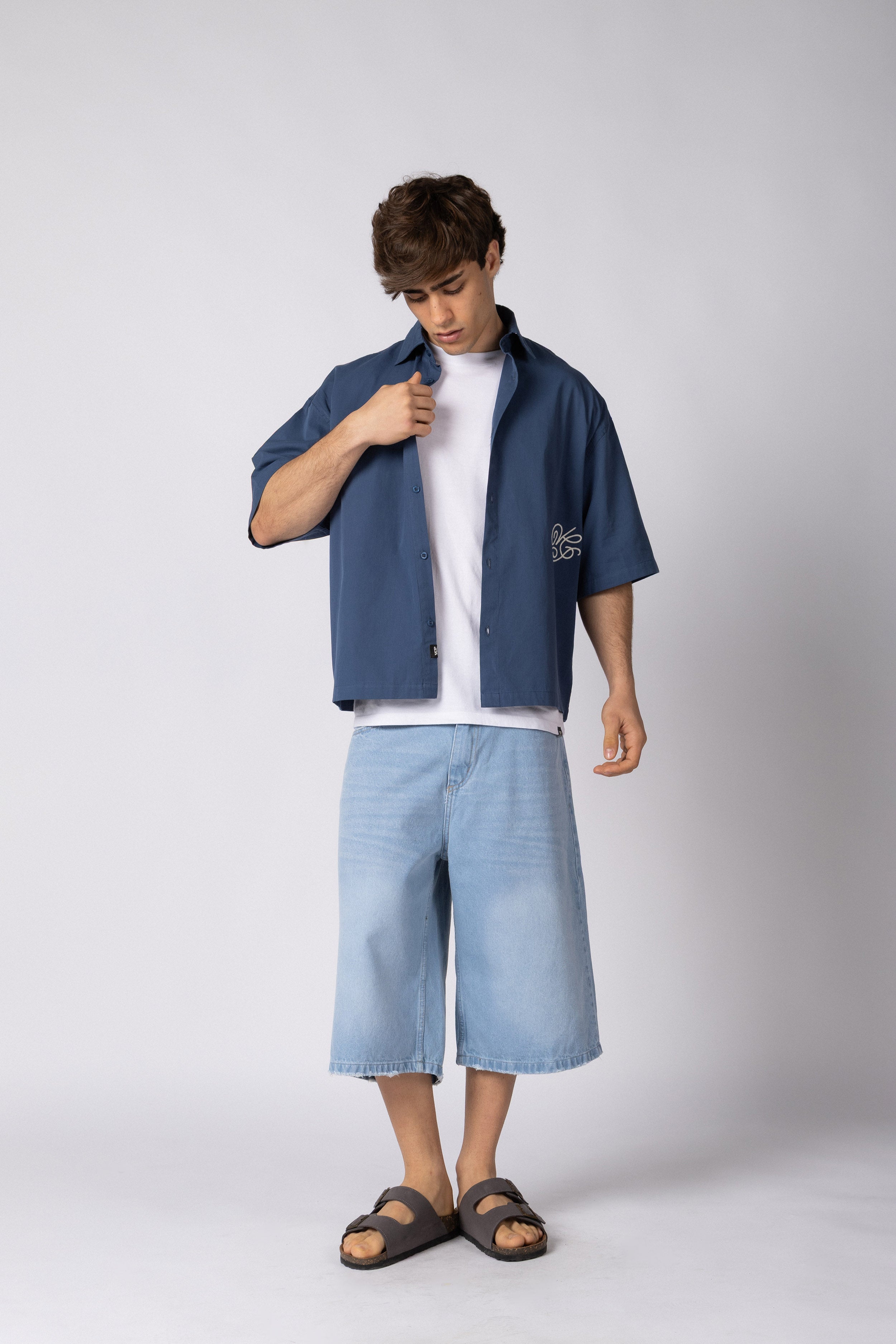 Camisa Manga Corta Kye Sigil Navy