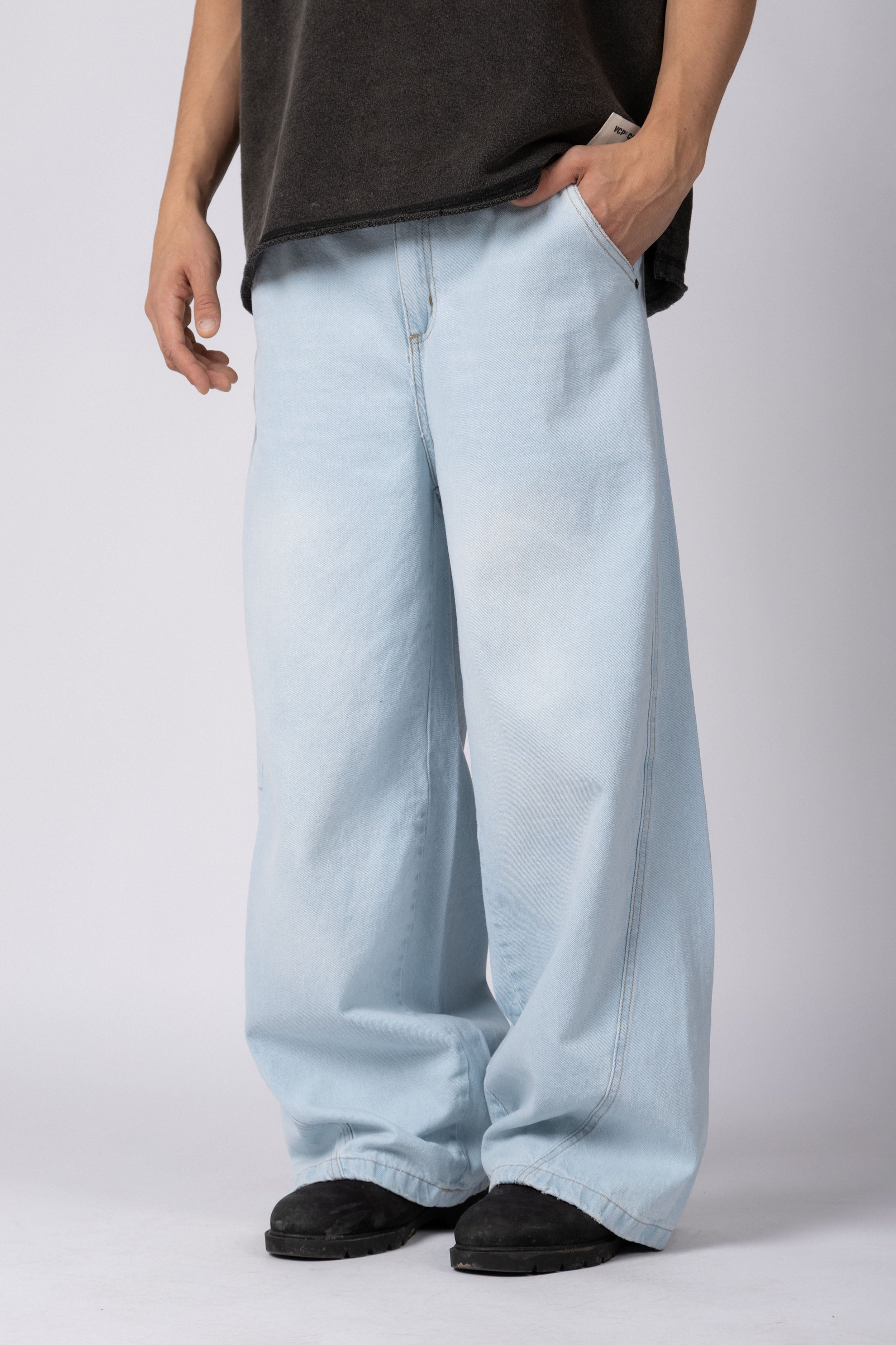 Jean Baggy Tronk Sky