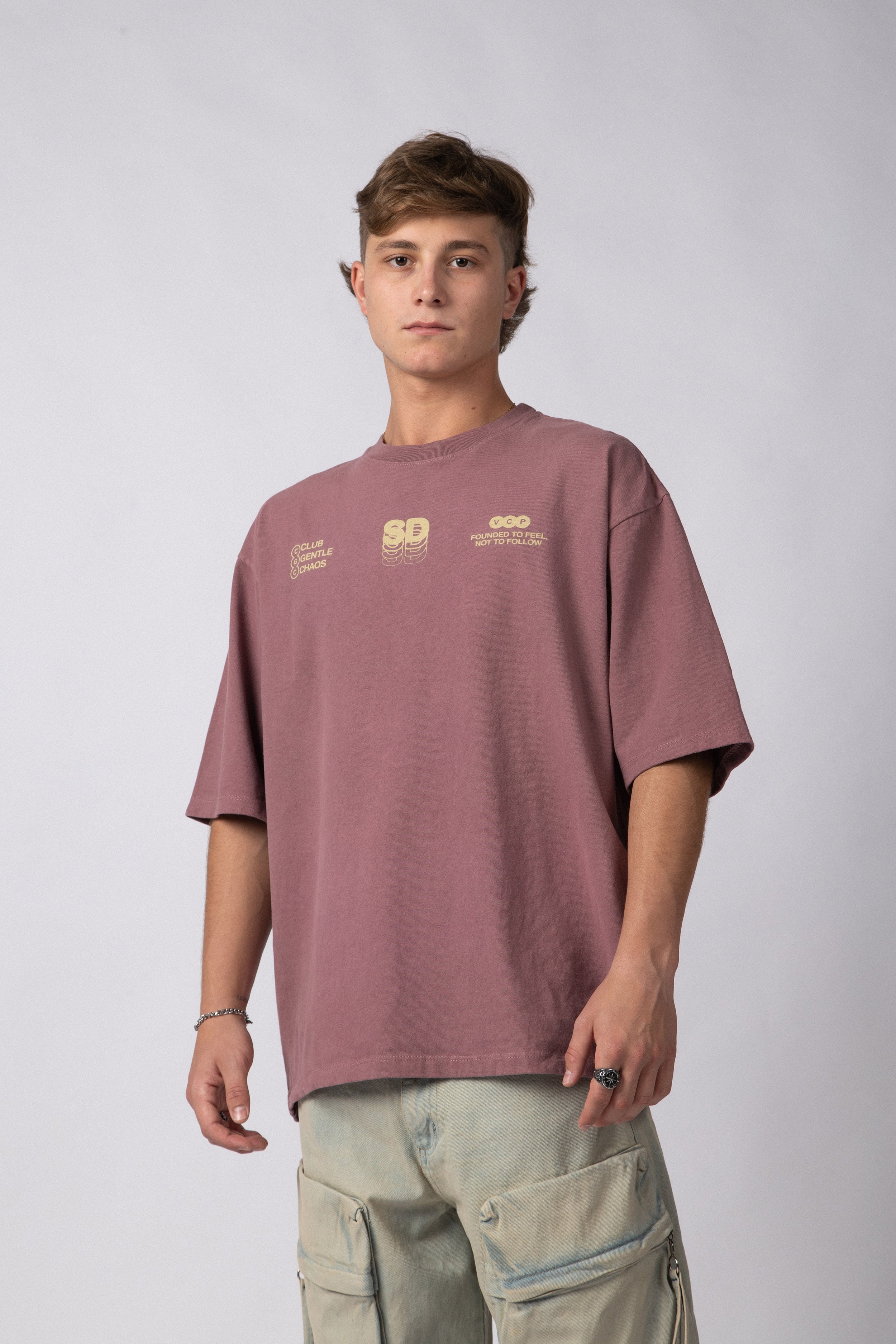 Remera Over Rhy Soft Malbec