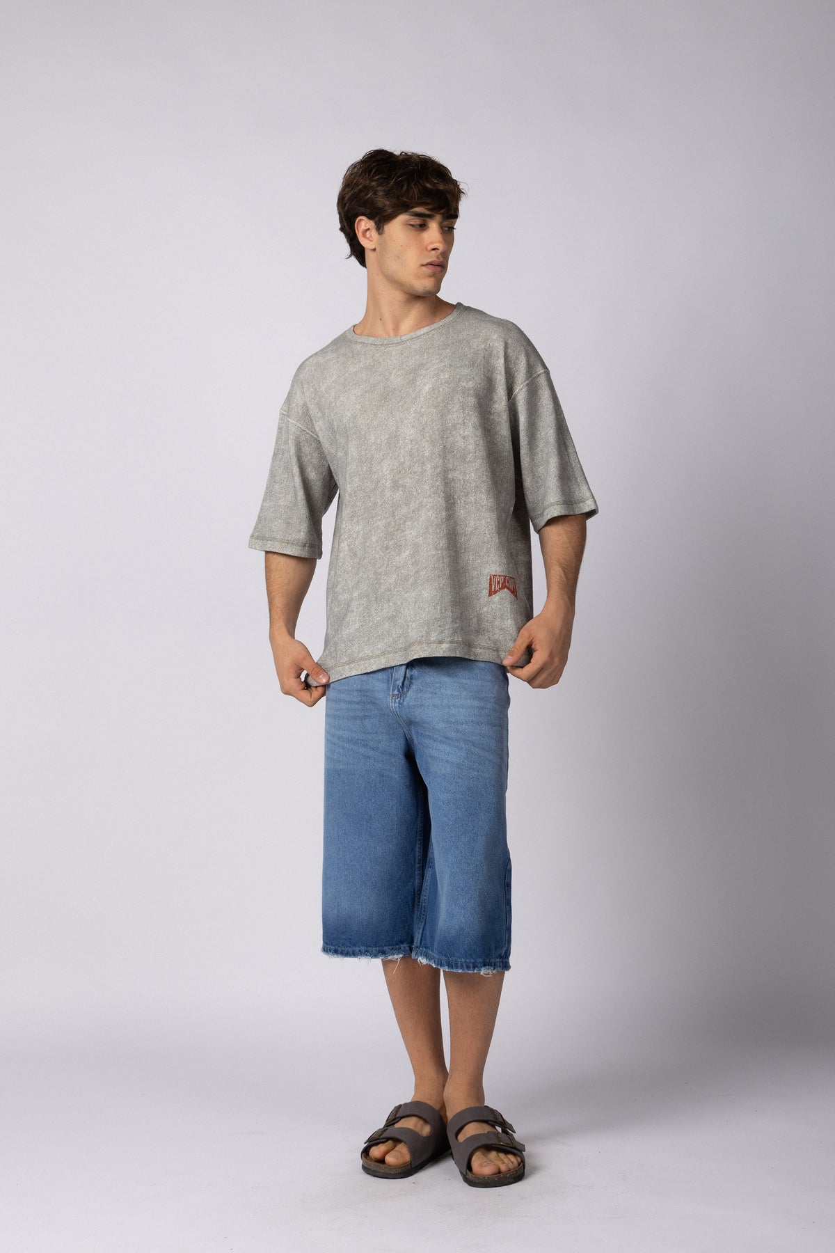 Remera Over Ika Spark Gris