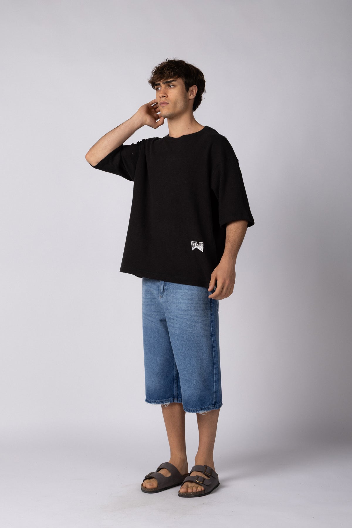Remera Over Ika Spark Negra