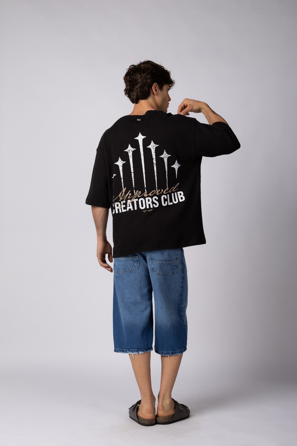 Remera Over Ika Spark Negra