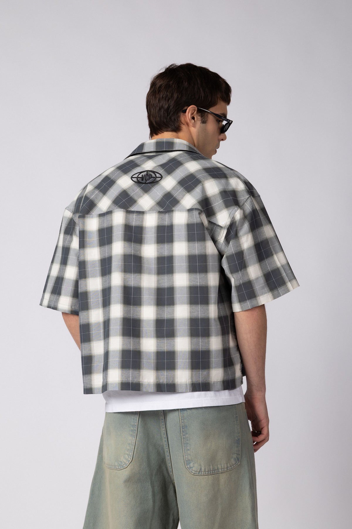Camisa Manga Corta Fey Stack Gris
