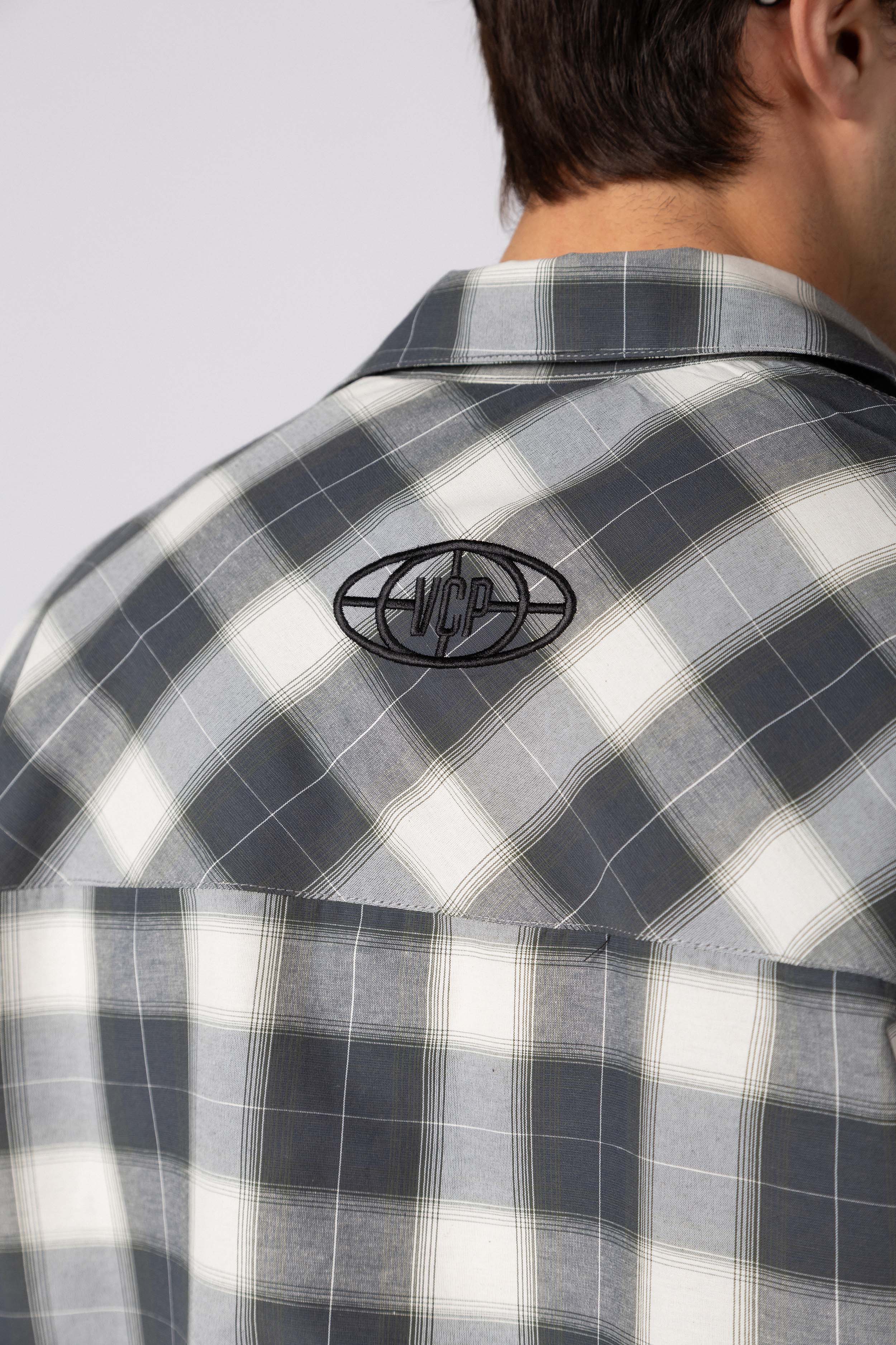 Camisa Manga Corta Fey Stack Gris