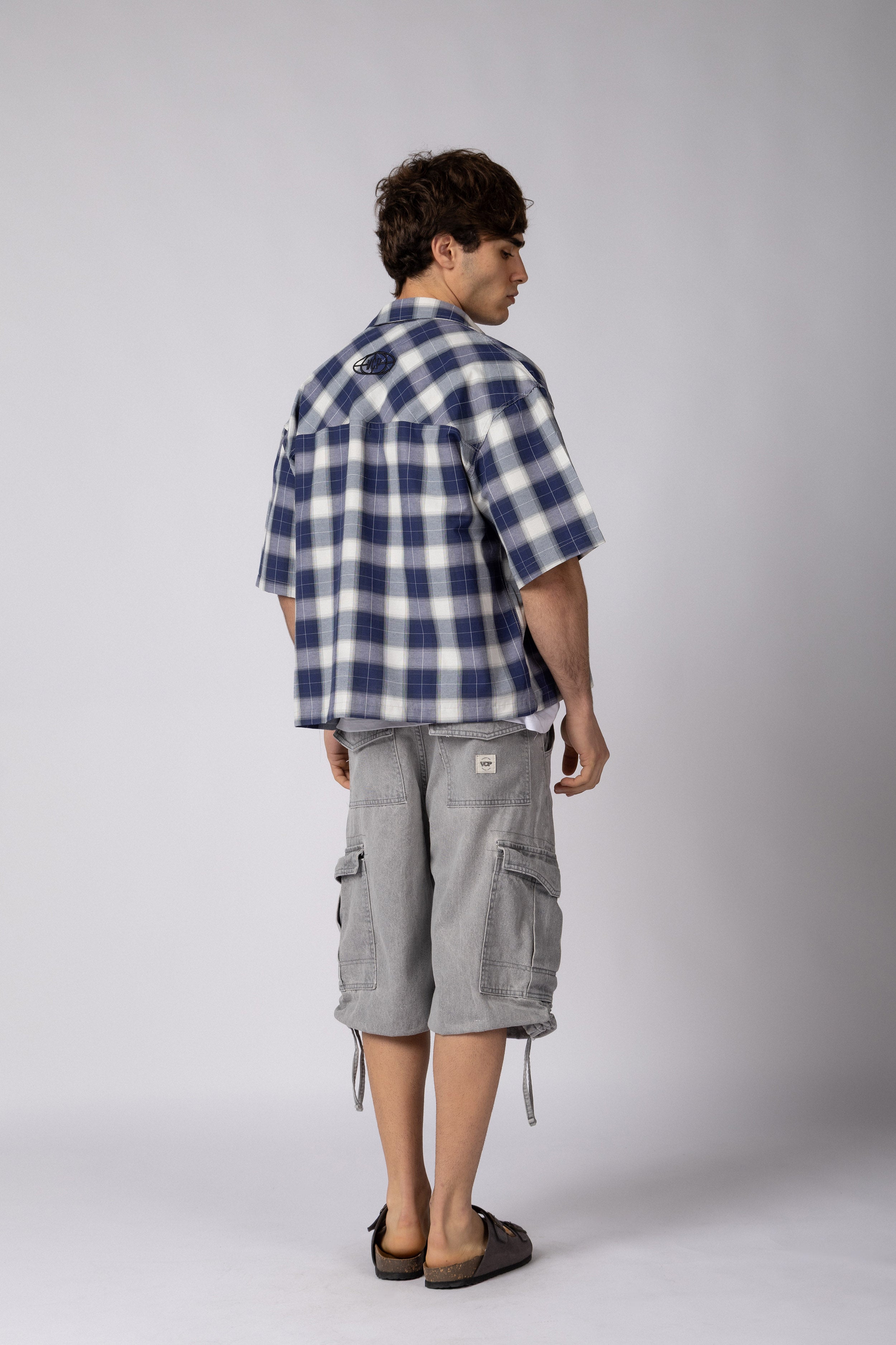 Camisa Manga Corta Fey Stack Navy