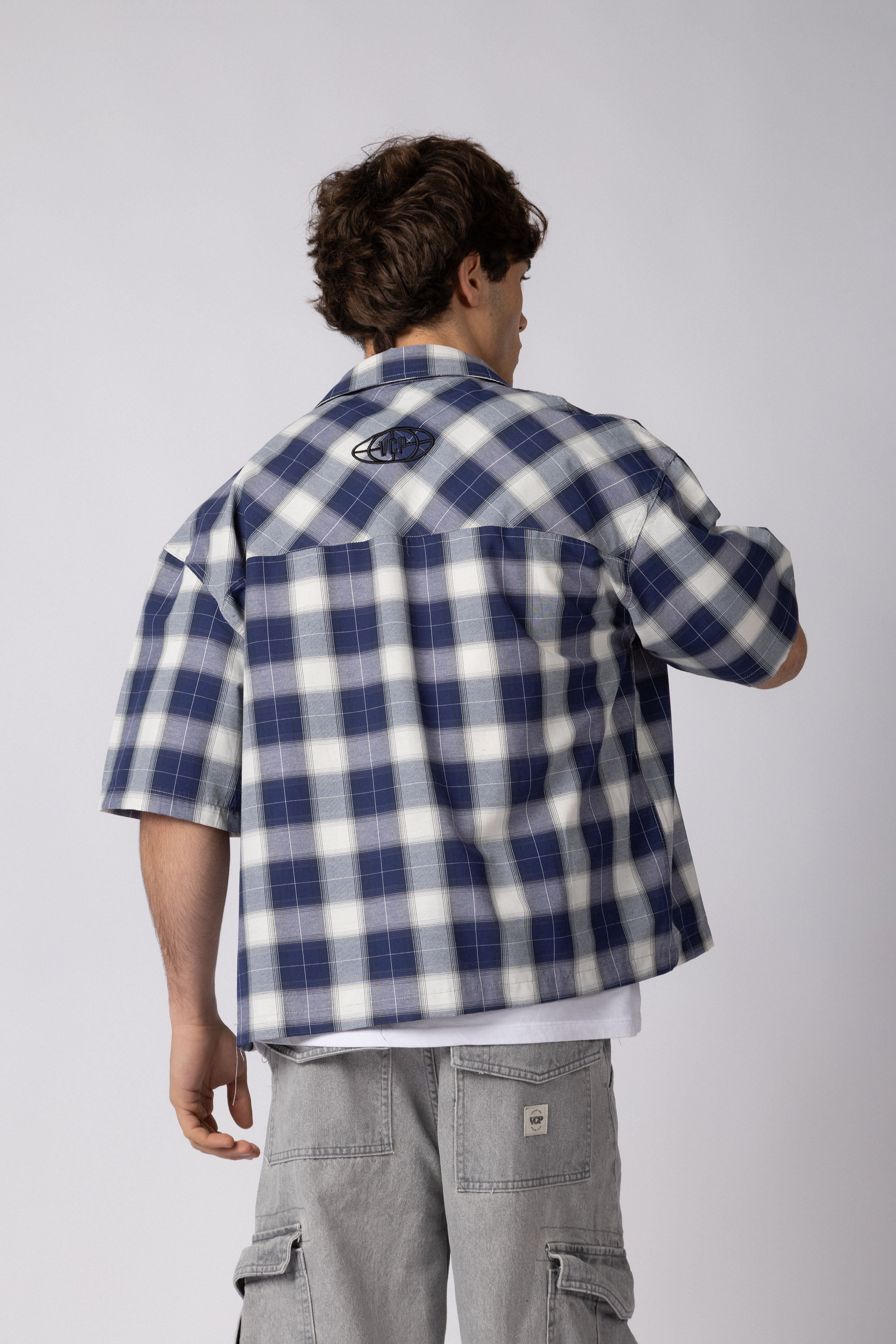 Camisa Manga Corta Fey Stack Navy