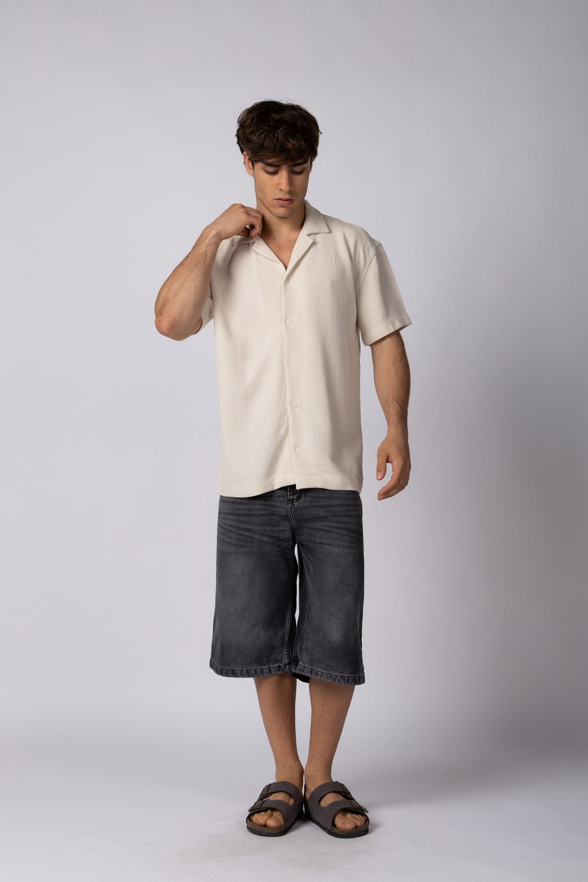 Camisa Manga Corta Lino Gig Status