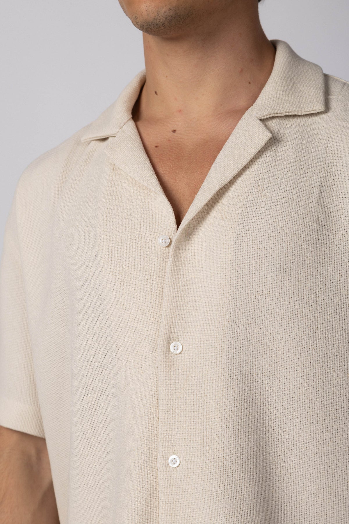 Camisa Manga Corta Lino Gig Status