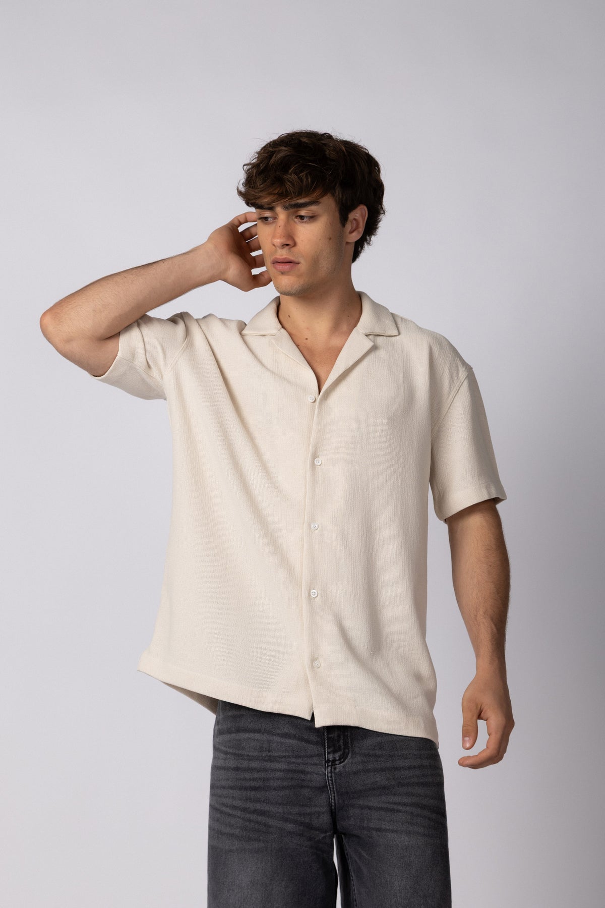 Camisa Manga Corta Lino Gig Status