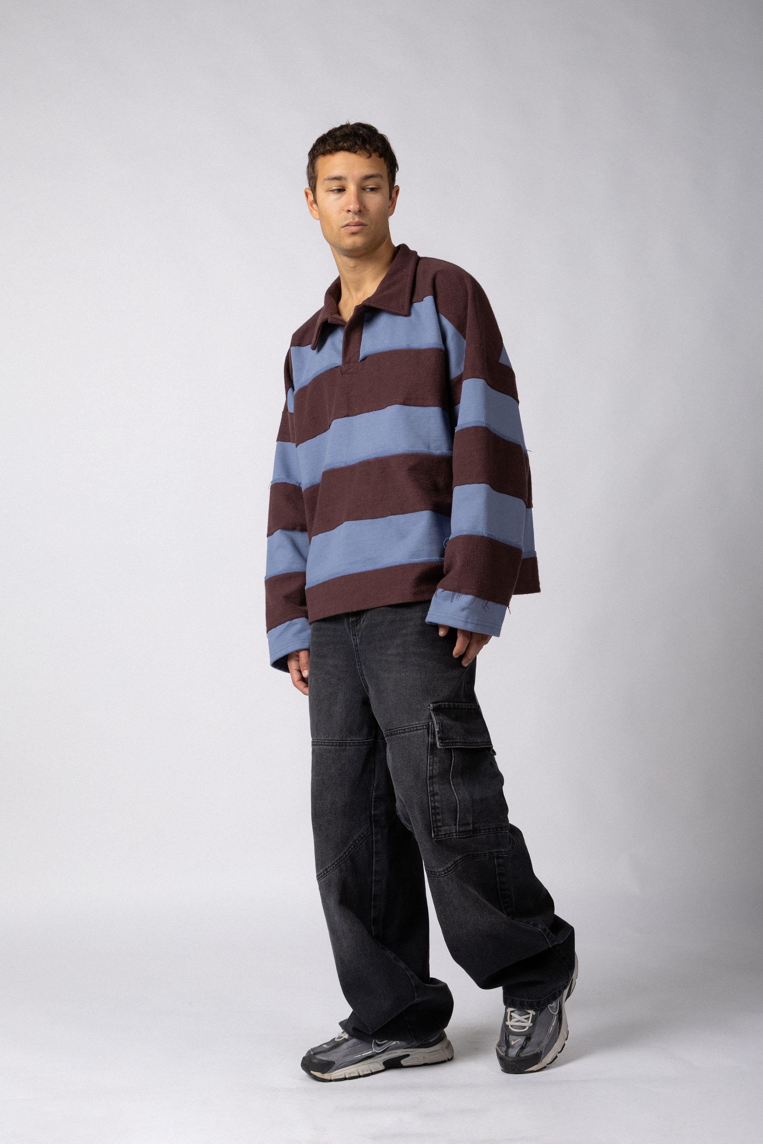 Jean Baggy Cargo Raw Stone