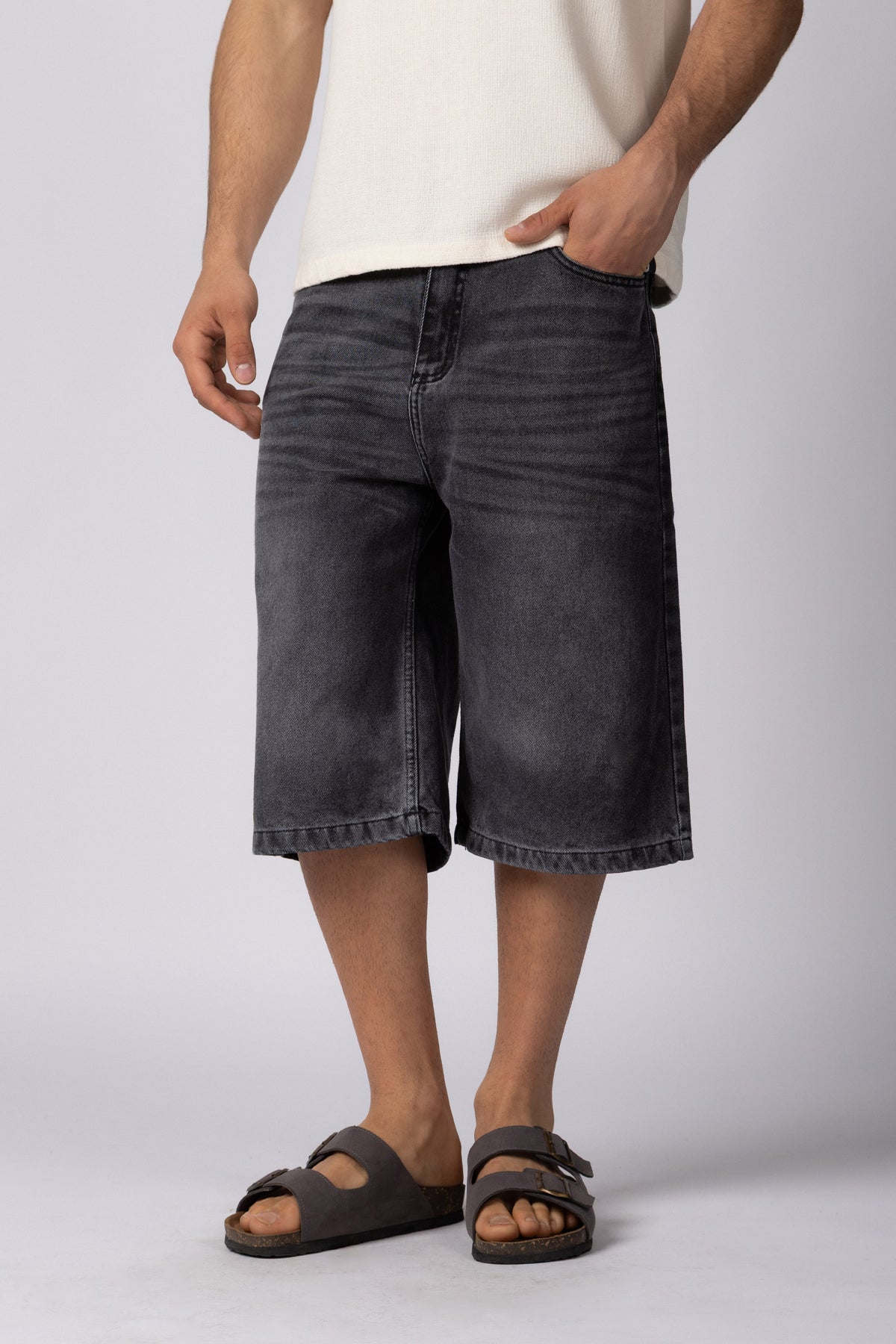 Bermuda Jean Baggy Draw Stone