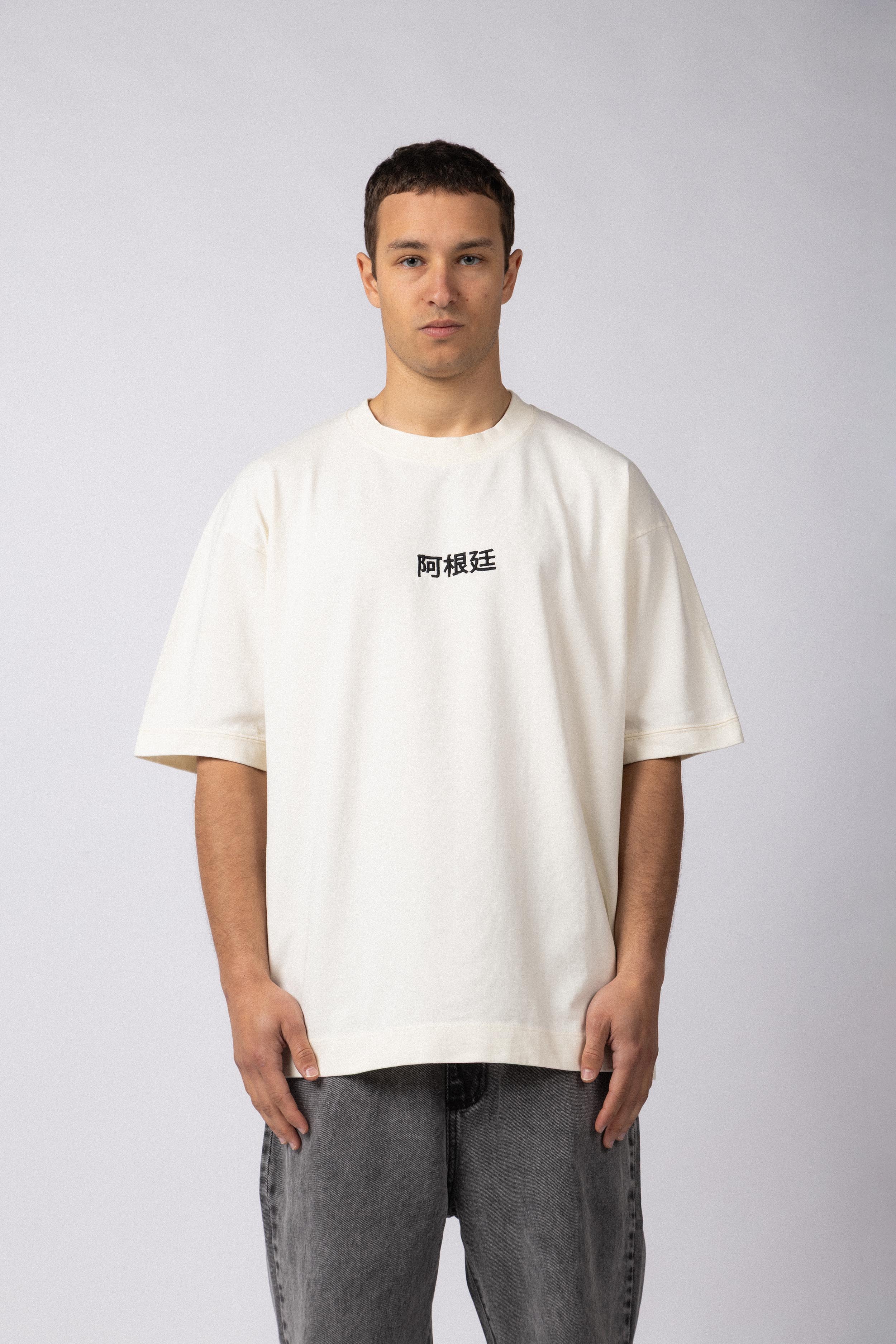 Remera Over GR Temple Crudo