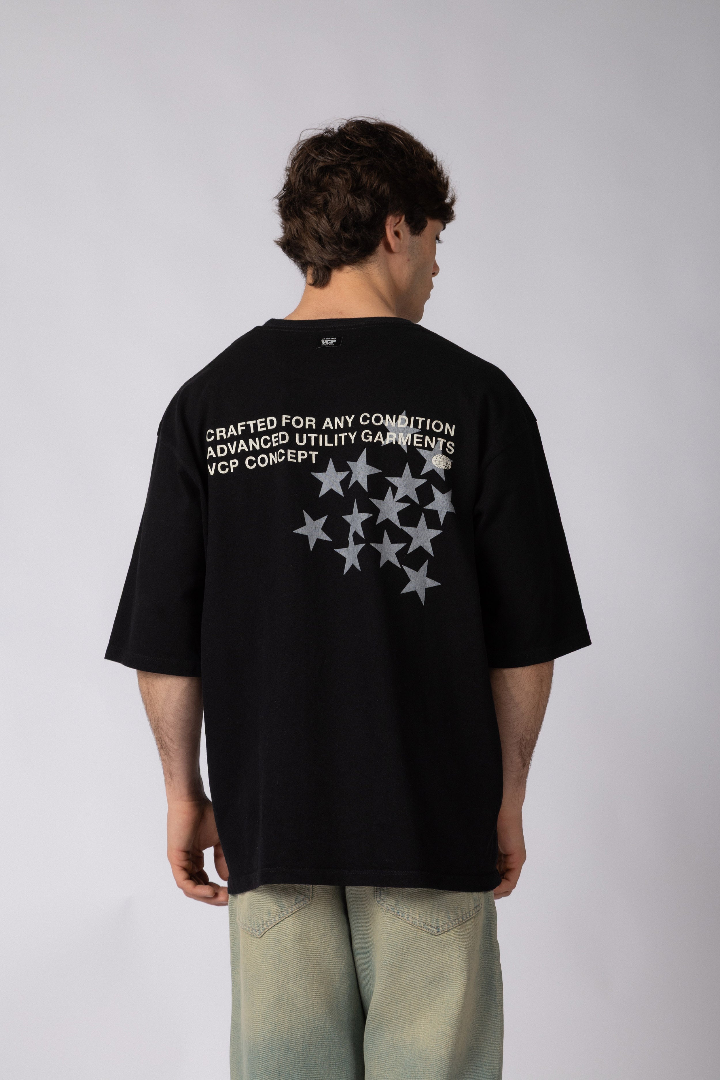 Remera Over Rhy Utility Negra