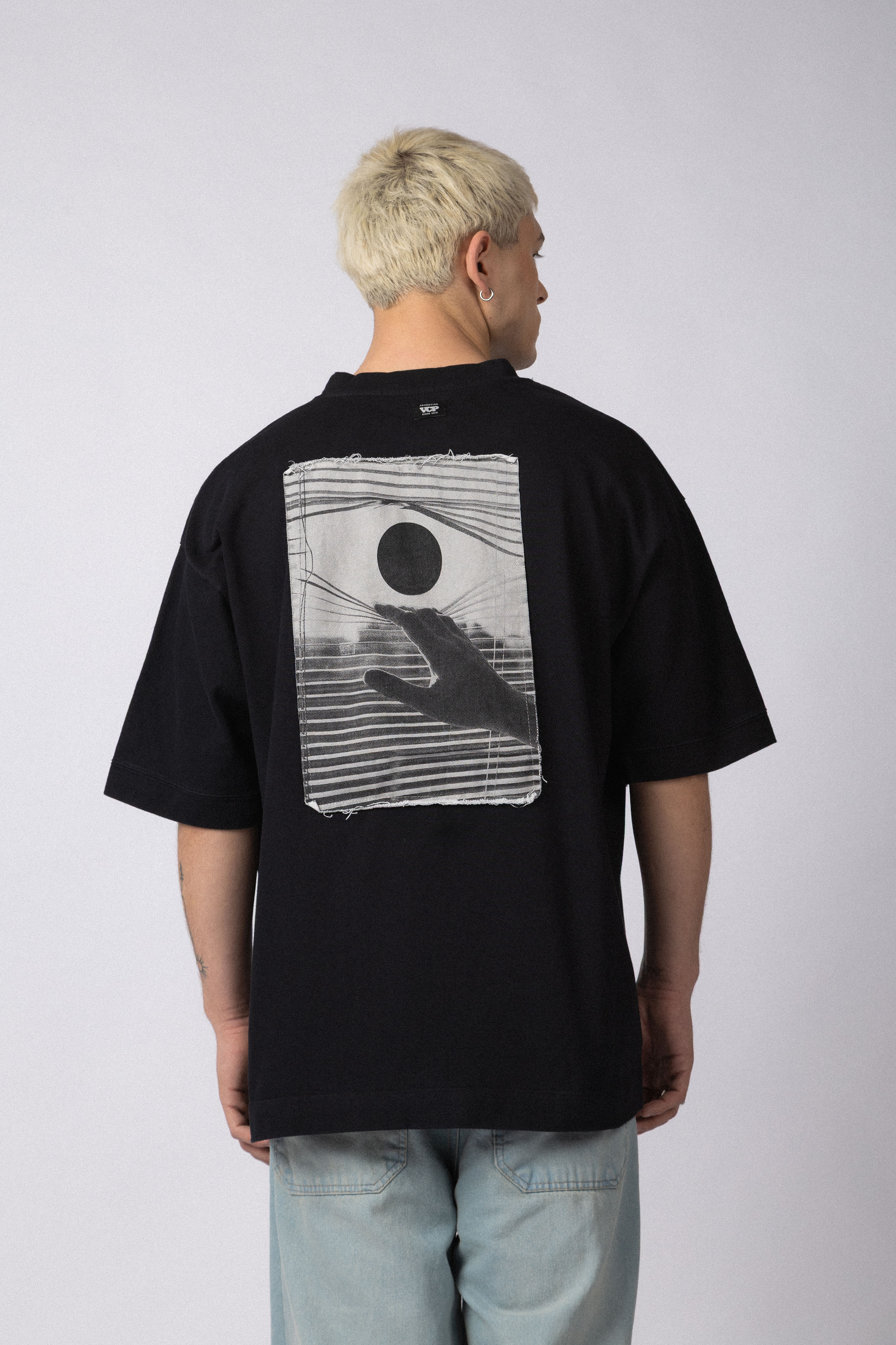Remera Over GR View Negra