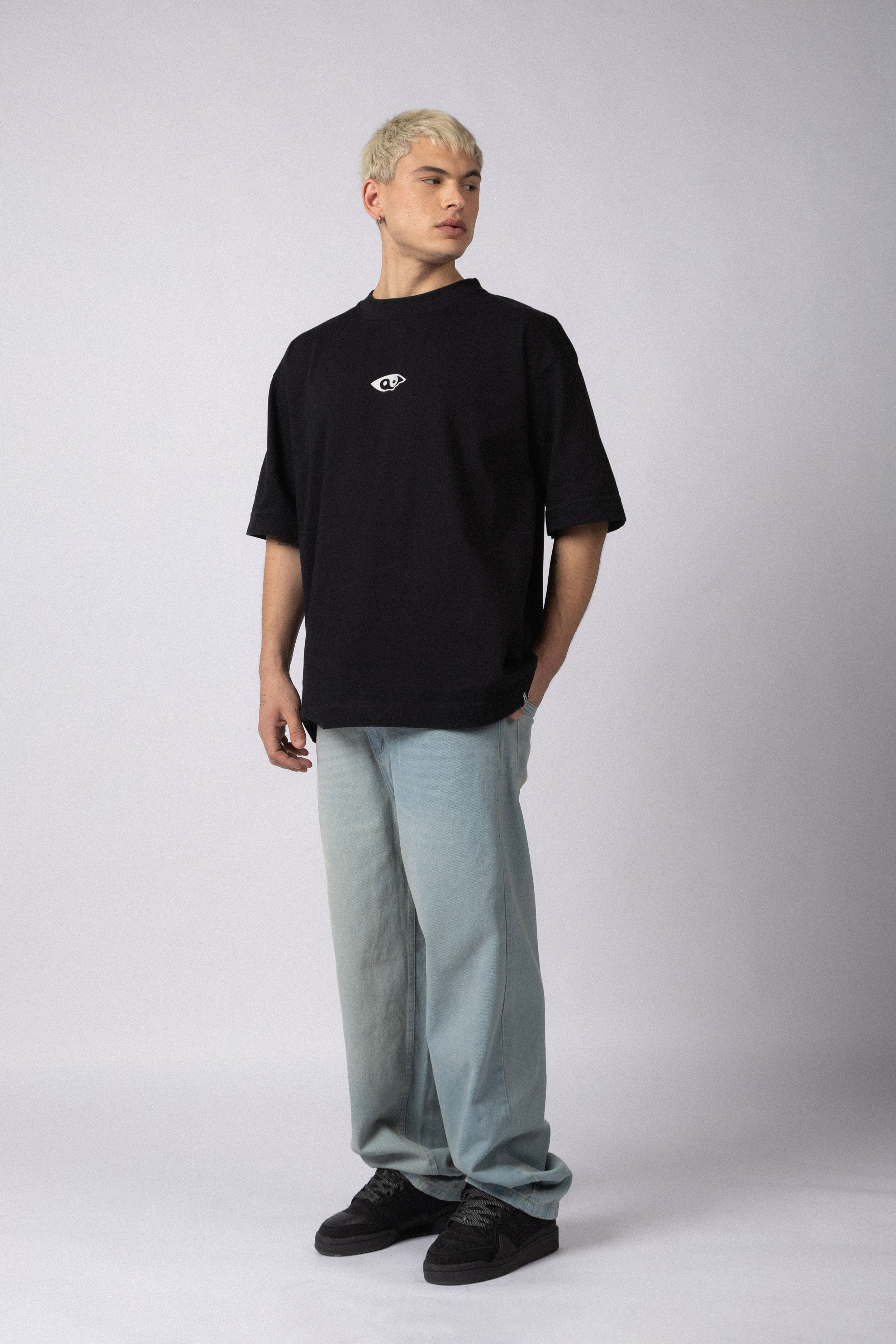 Remera Over GR View Negra