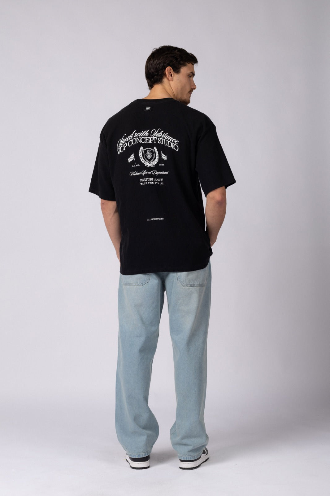 Remera Over Molt Speed Negro
