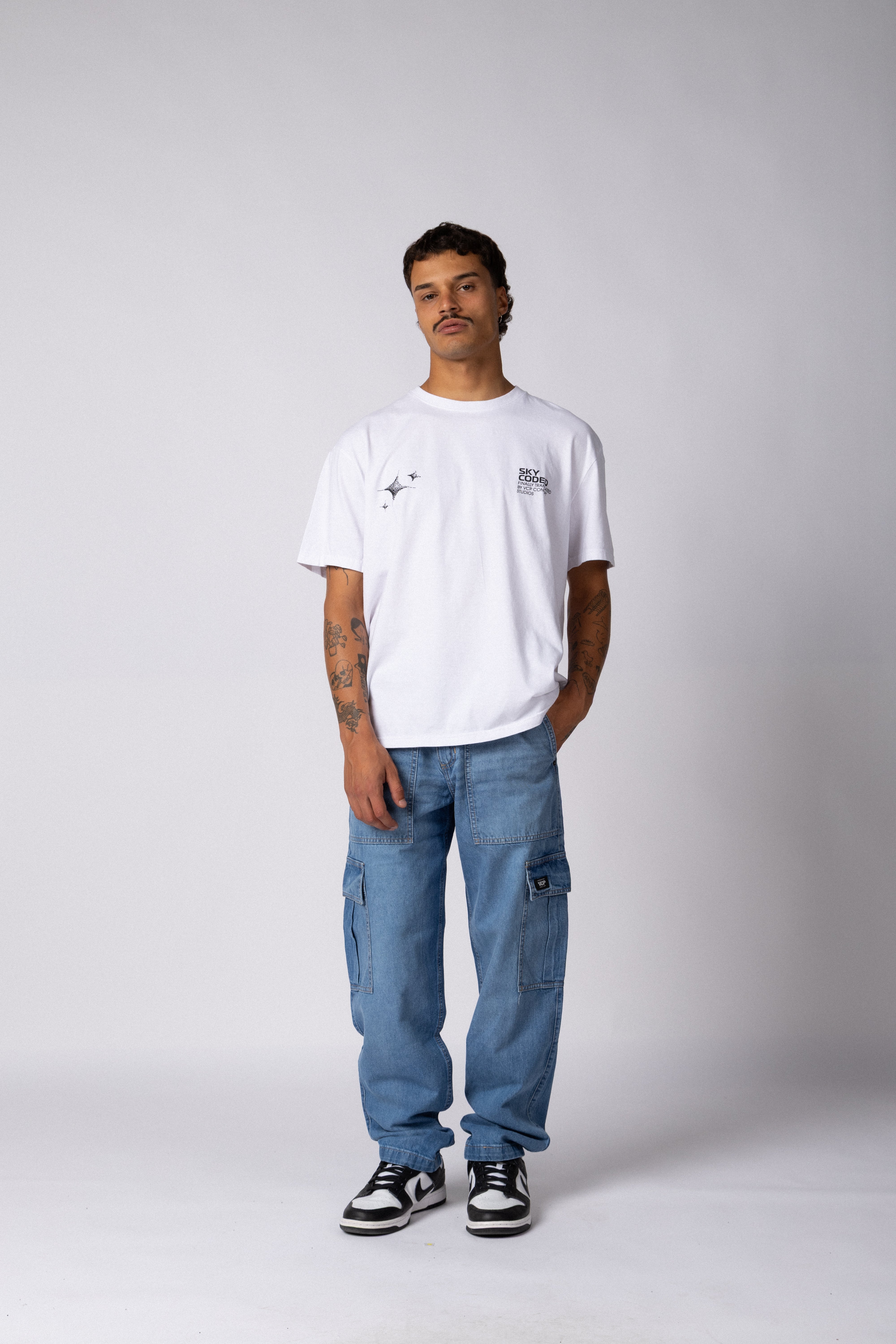 Jean Cargo Volt Celeste