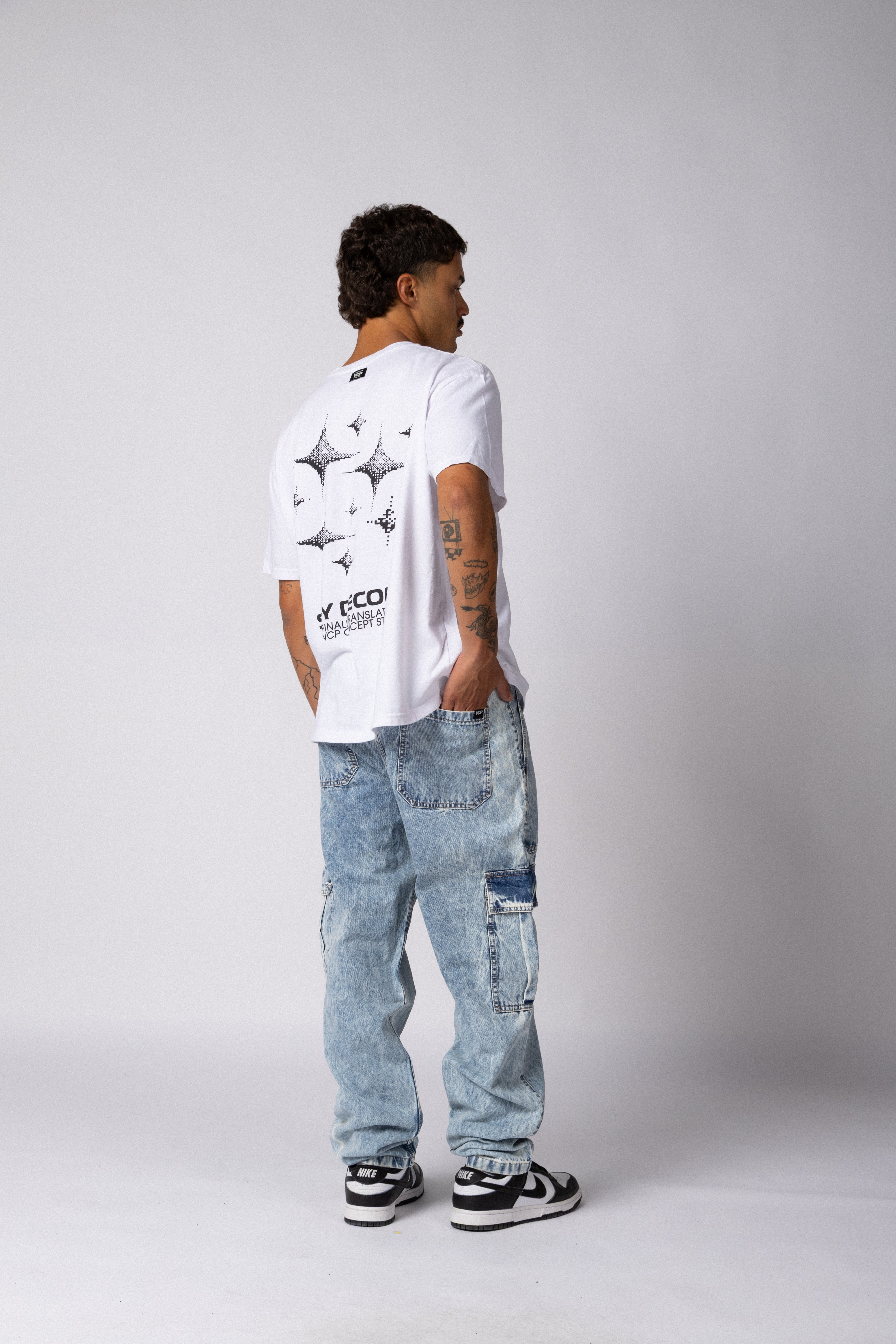 Jean Cargo Volt Snow Celeste